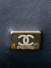 Chanel Boy Chanel Chain Shoulder Bag Caviar Skin Black Gold Hardware