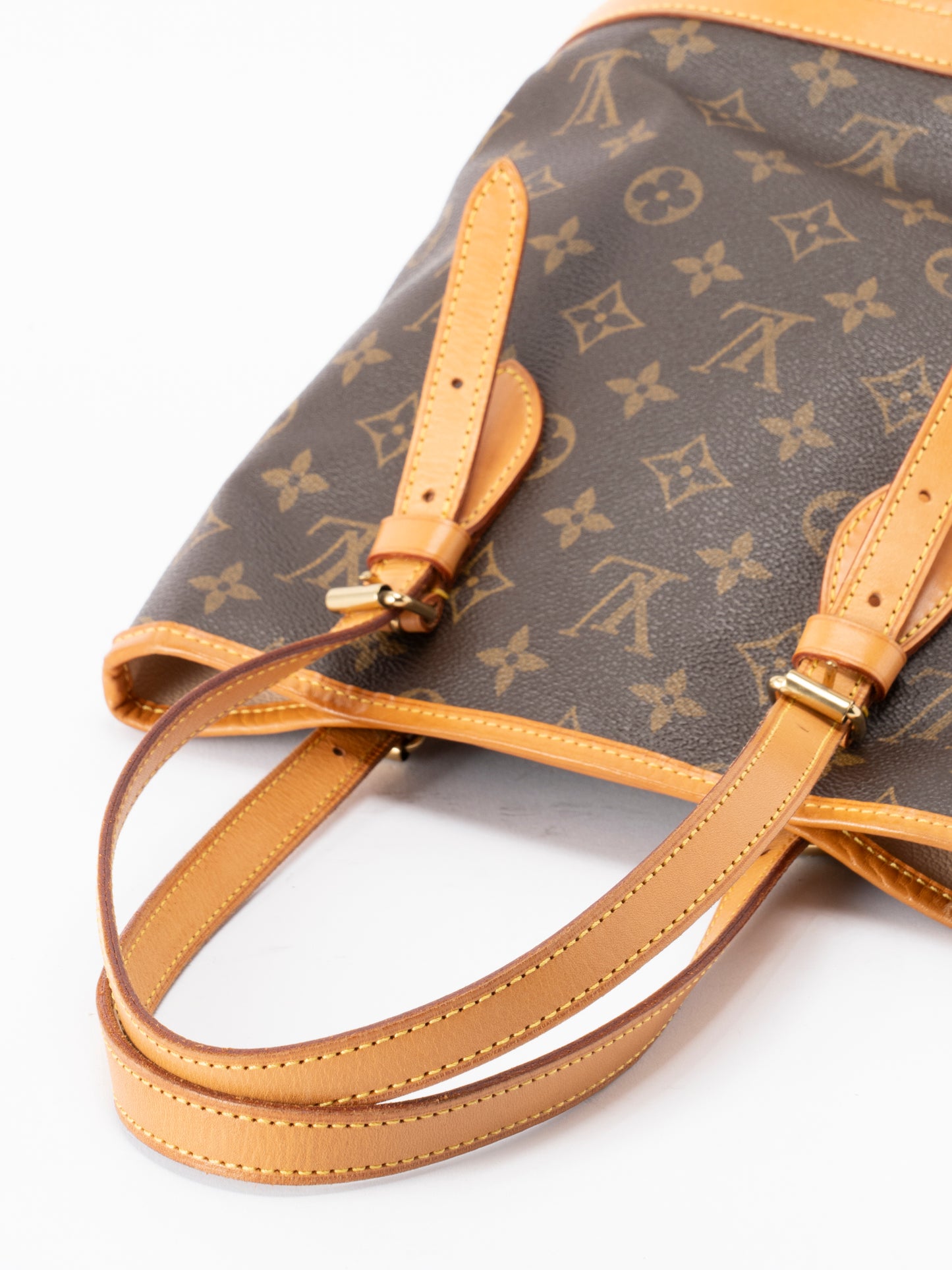 ルイ・ヴィトン M42238 バケットPM ポーチ付き トートバッグ モノグラムキャンバス ブラウン ゴールド金具