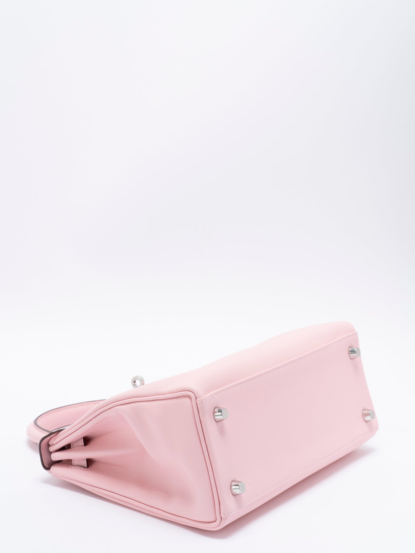 エルメス ケリー25 ハンドバッグ 内縫い K刻:2025年 スイフト ローズサクラ シルバー金具 新品