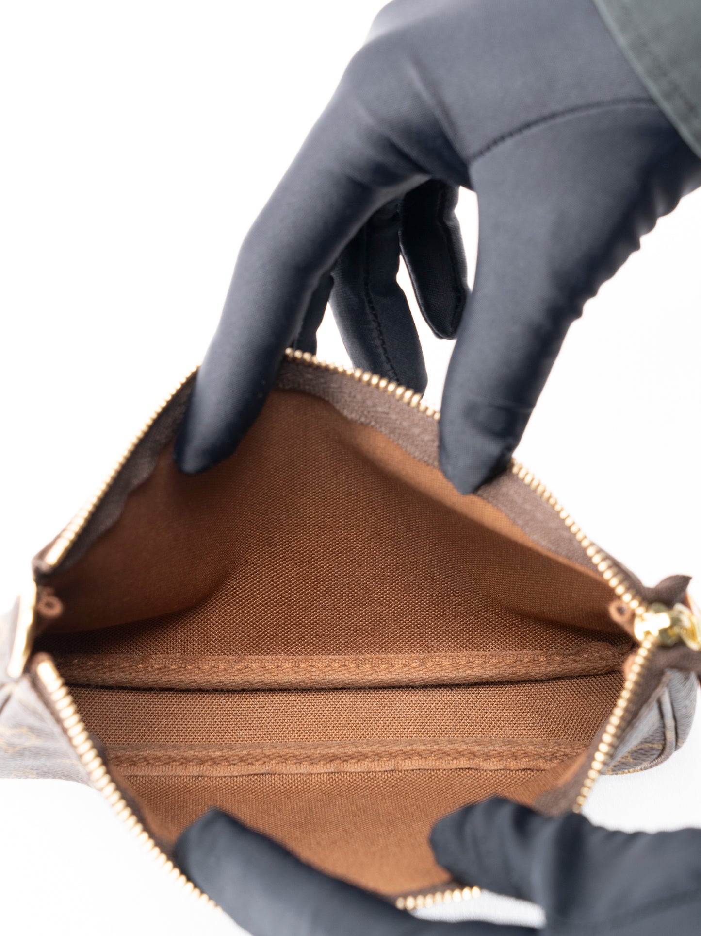 ルイ・ヴィトン M42238 バケットPM ポーチ付き トートバッグ モノグラムキャンバス ブラウン ゴールド金具