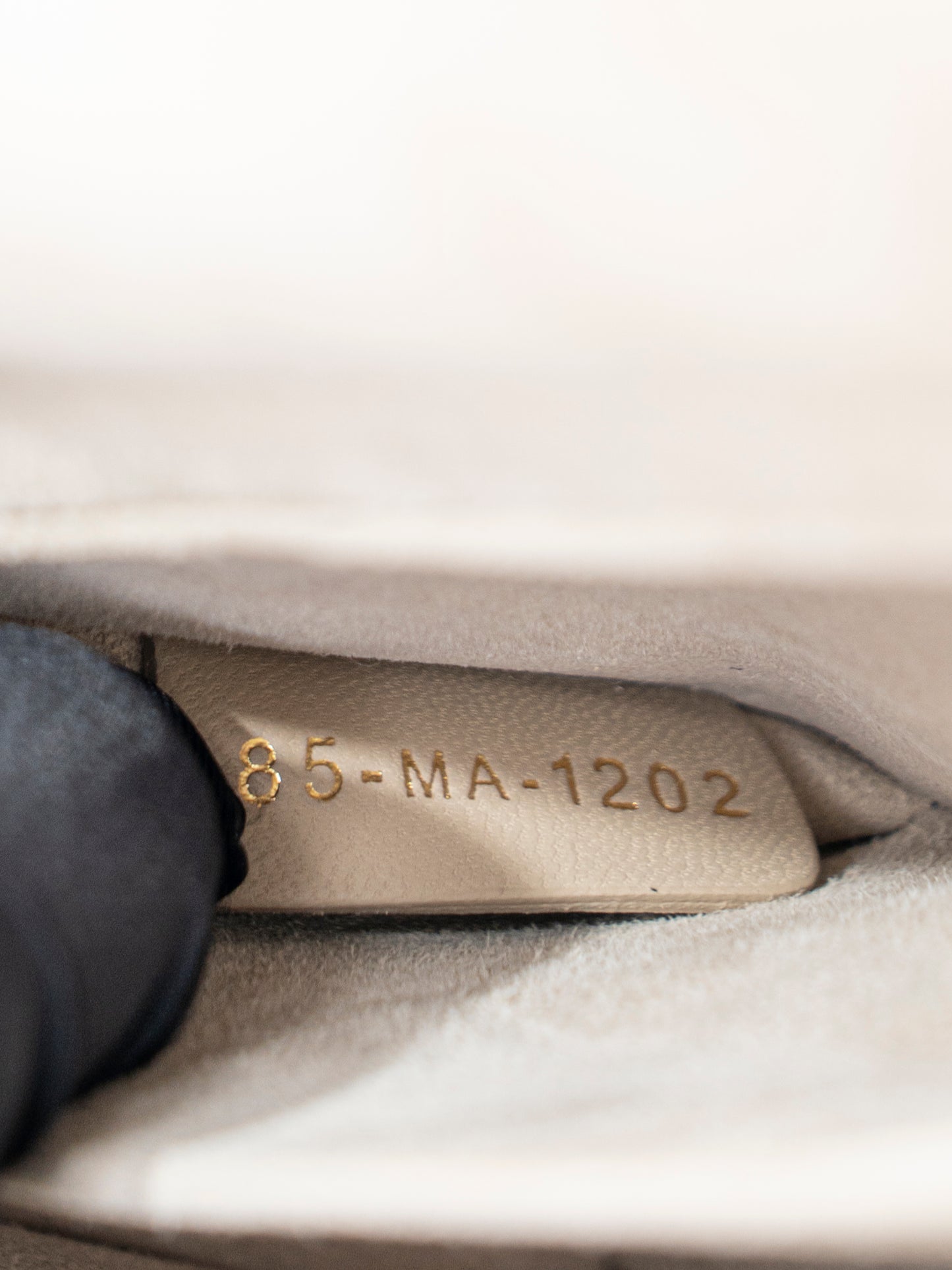 ディオール レディディオール D-Joy カナージュ 2WAYハンドバッグ レザー ベージュ ゴールド金具