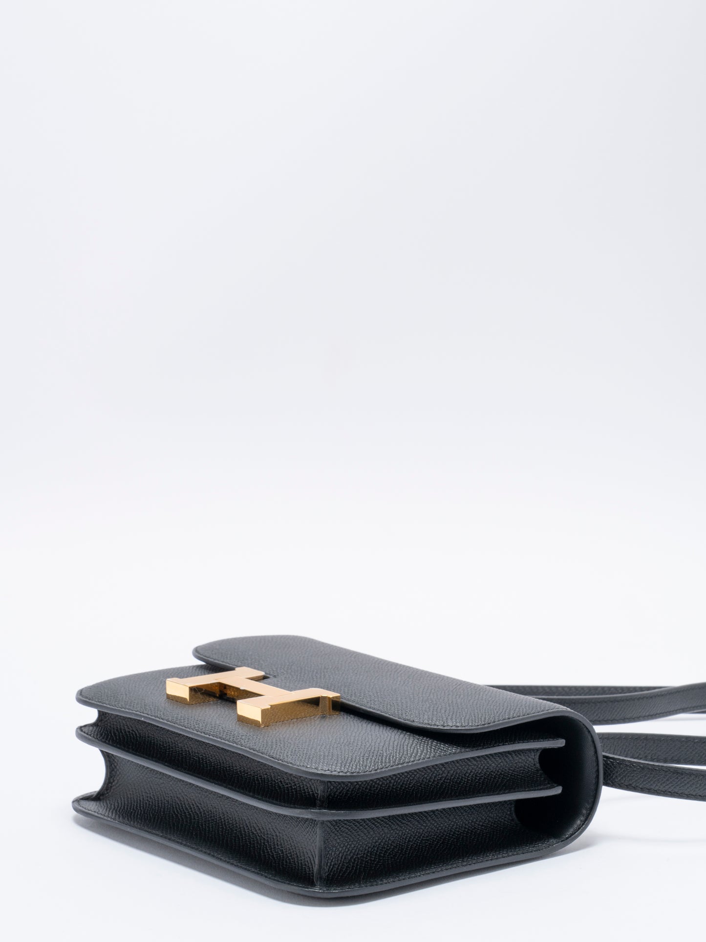 エルメス ミニコンスタンス ショルダーバッグ K刻:2025年 エプソン ブラック ゴールド金具 新品