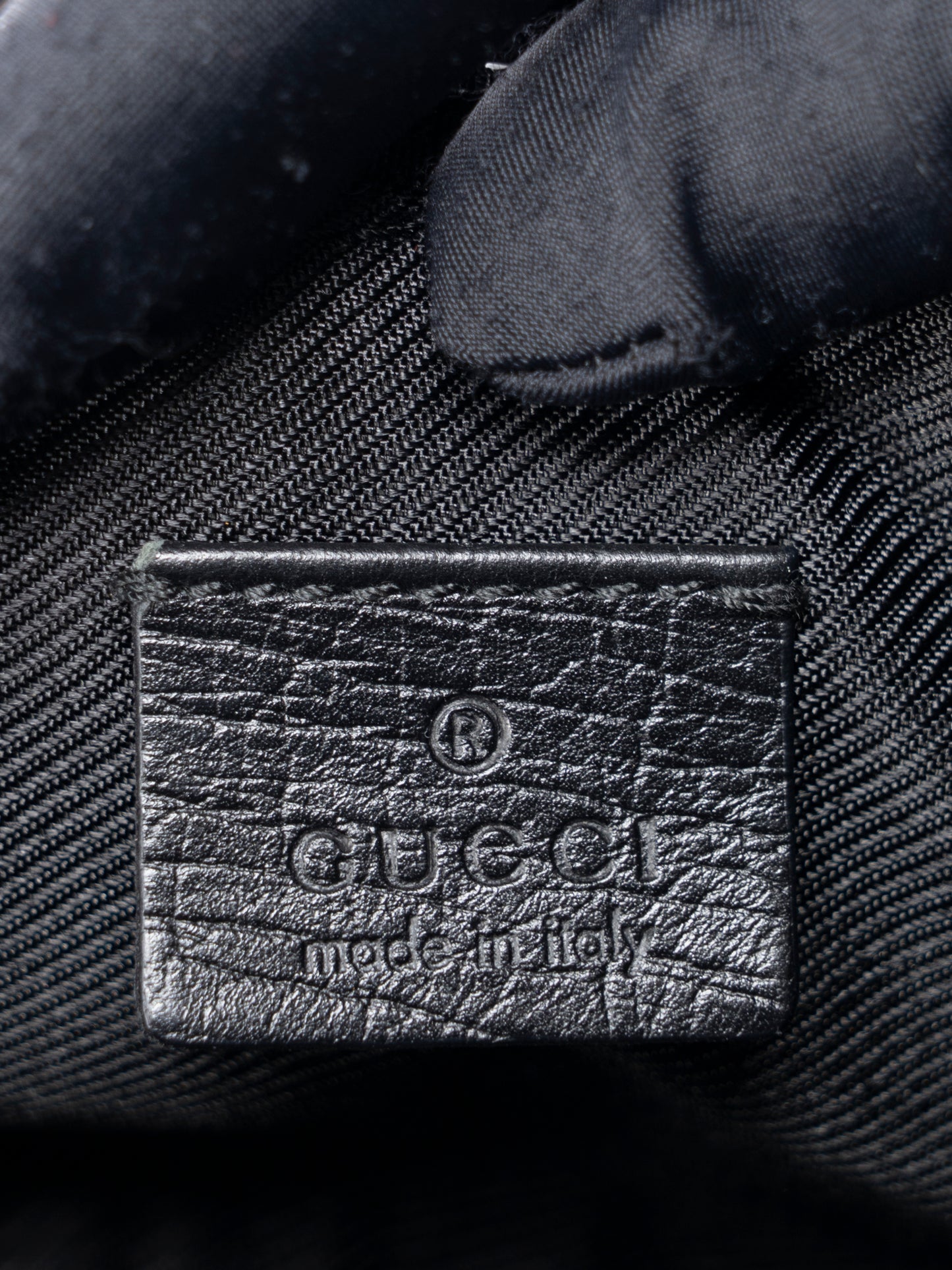 グッチ GGキャンバス シェリーライン ハンドバッグ キャンバス ブラック ゴールド金具