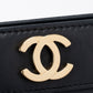 シャネル ビコローレ チェーントートバッグ ラムスキン ブラック ゴールド金具