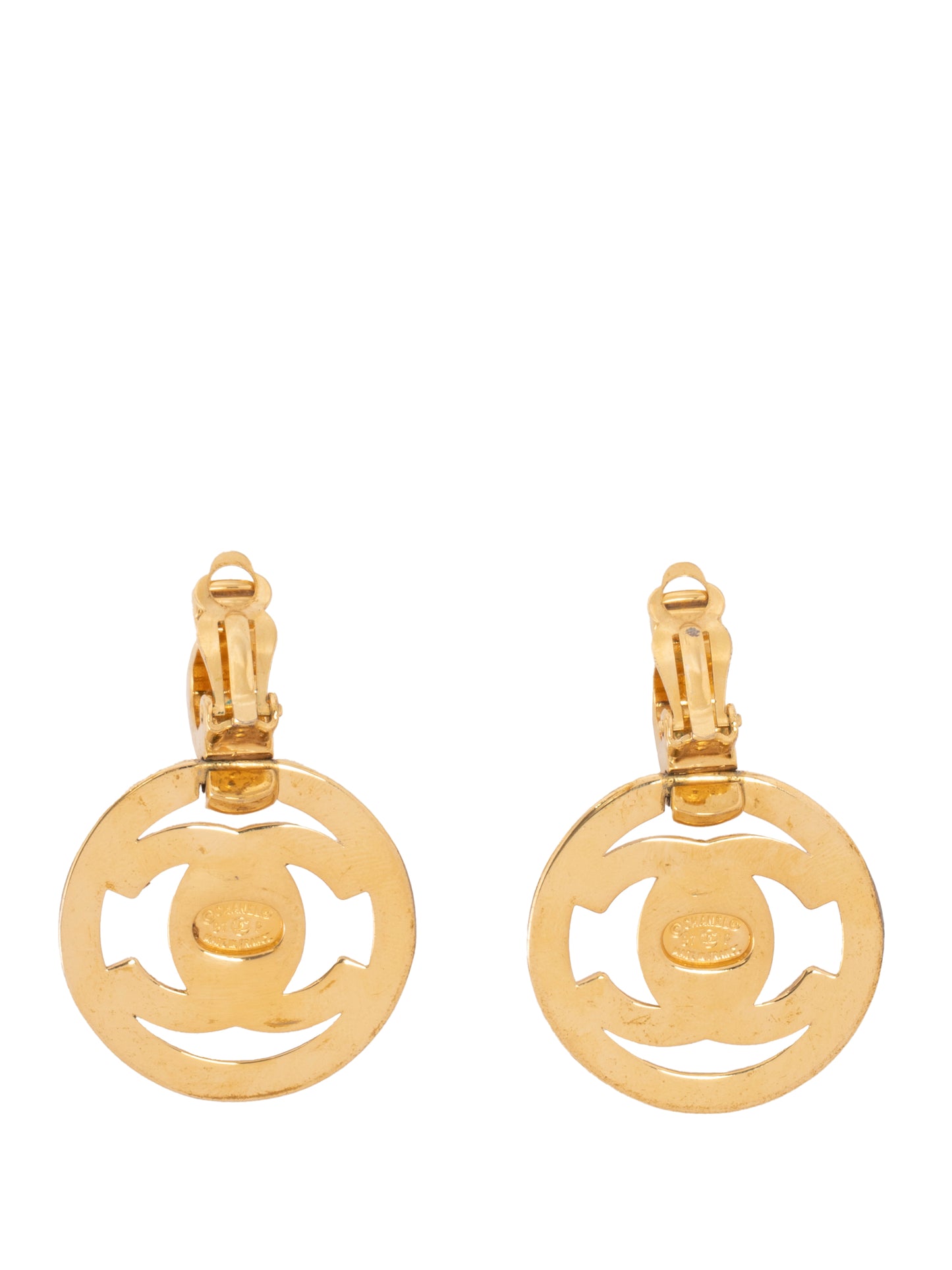 シャネル ラウンド ココマーク イヤリング 金メッキ ゴールド