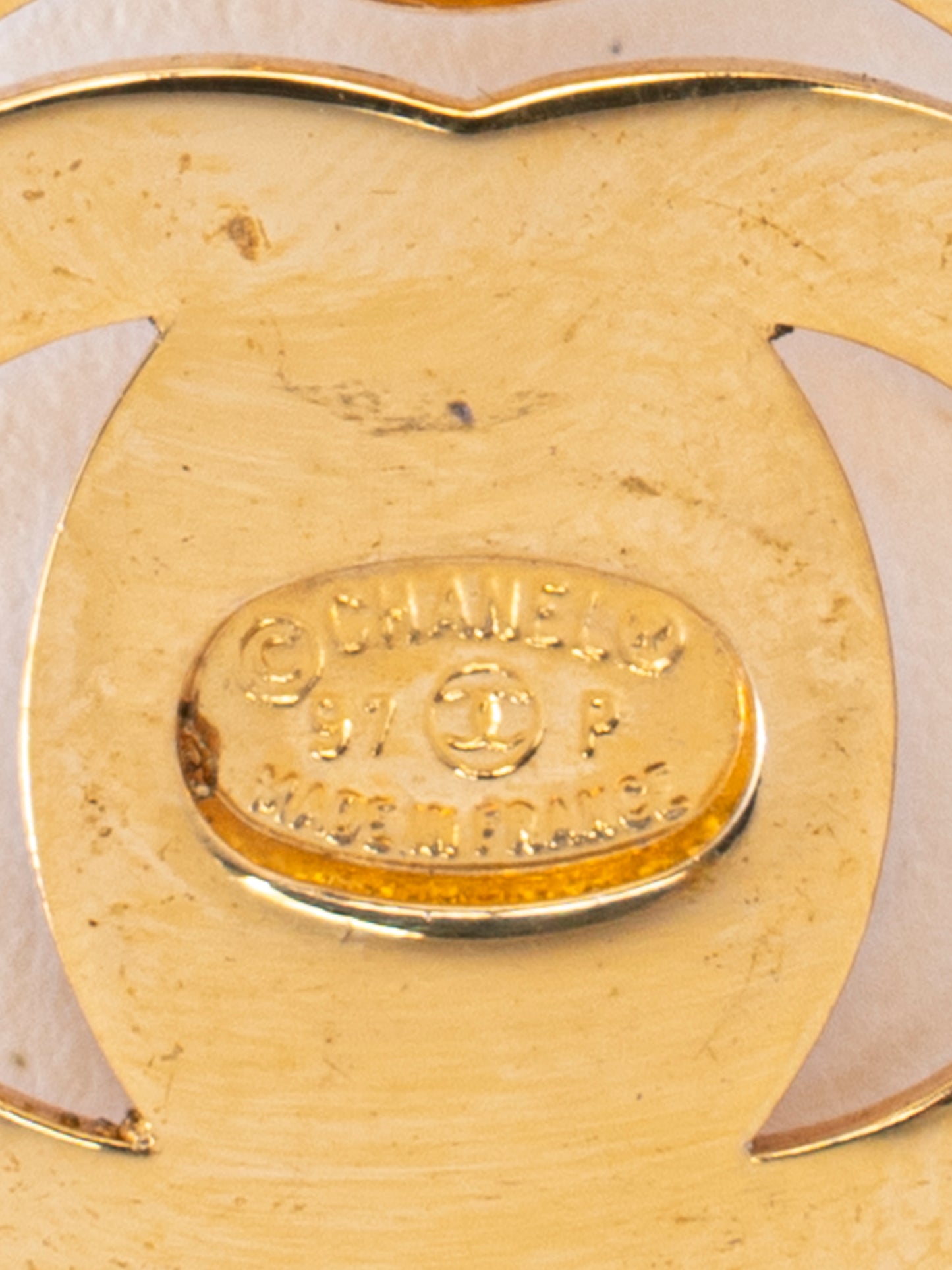 シャネル ラウンド ココマーク イヤリング 金メッキ ゴールド