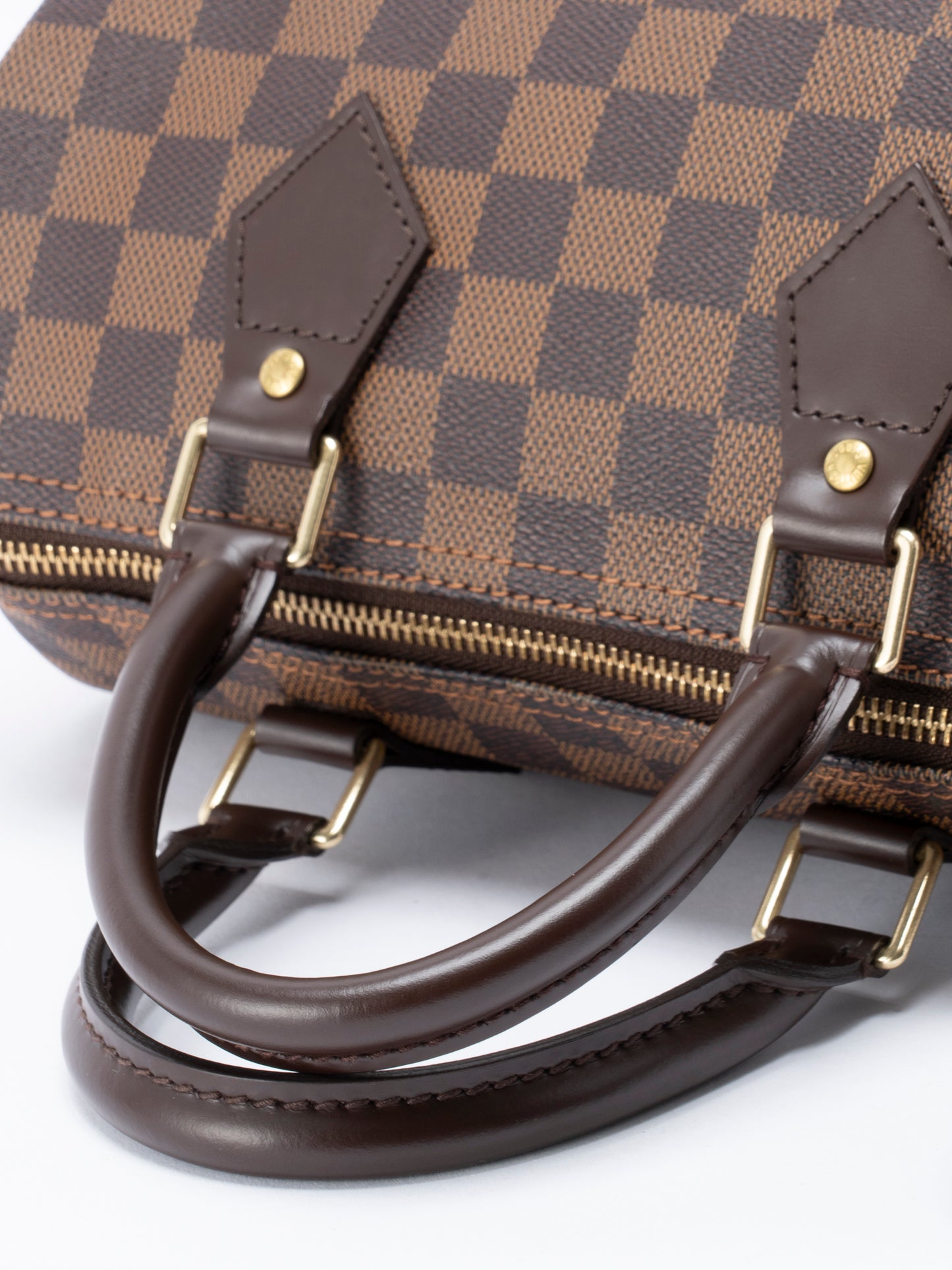 ルイ・ヴィトン N41365 スピーディ25  ハンドバッグ  ダミエキャンバス ブラウン ゴールド金具