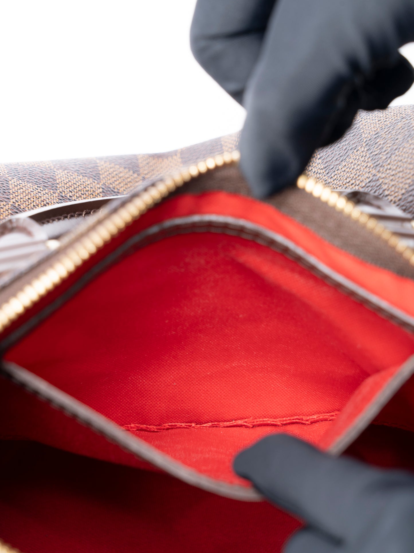 ルイ・ヴィトン N41365 スピーディ25  ハンドバッグ  ダミエキャンバス ブラウン ゴールド金具