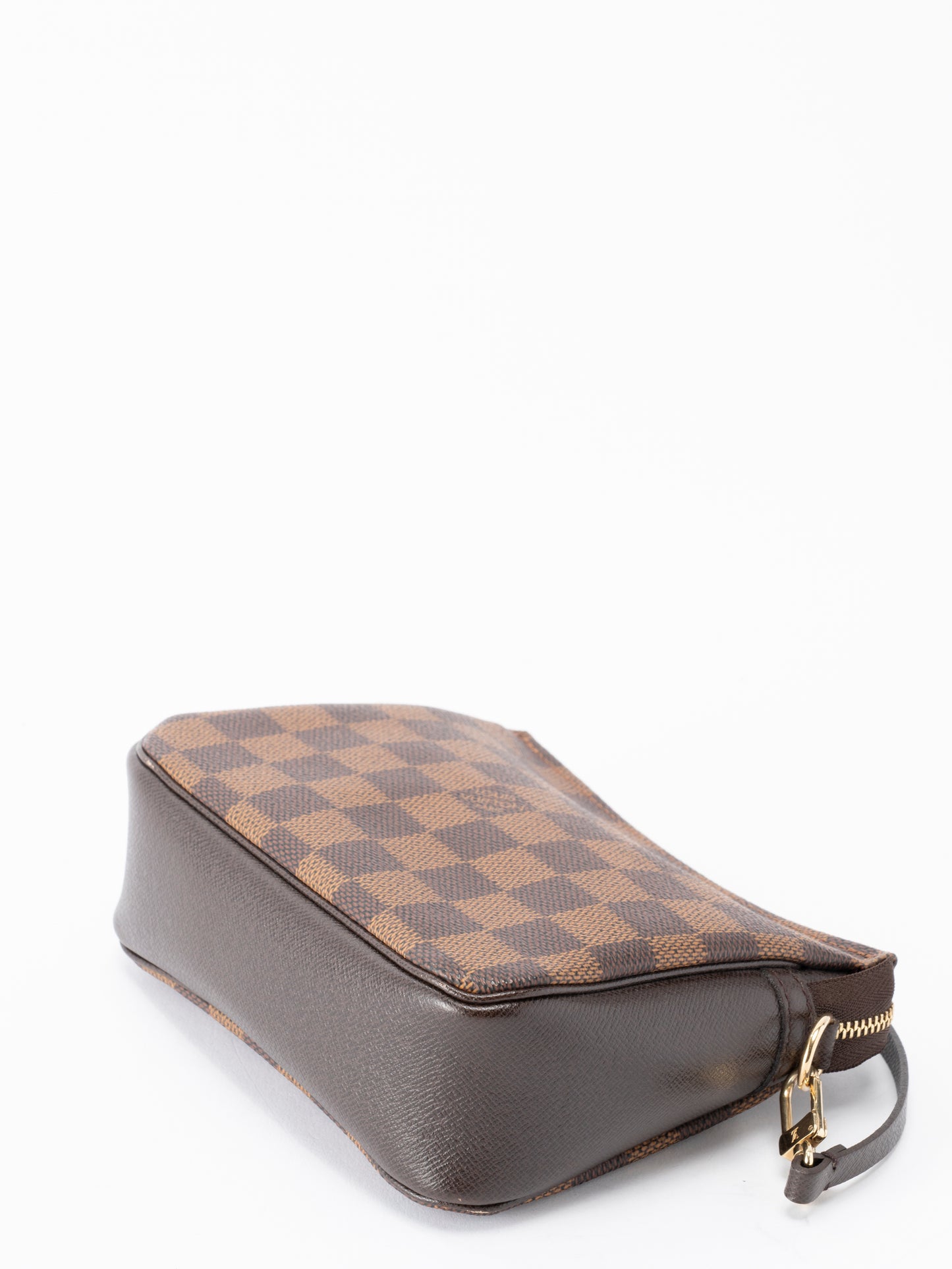 ルイ・ヴィトン N51982 トゥルース メイクアップ アクセサリーポーチ ダミエキャンバス ブラウン ゴールド金具