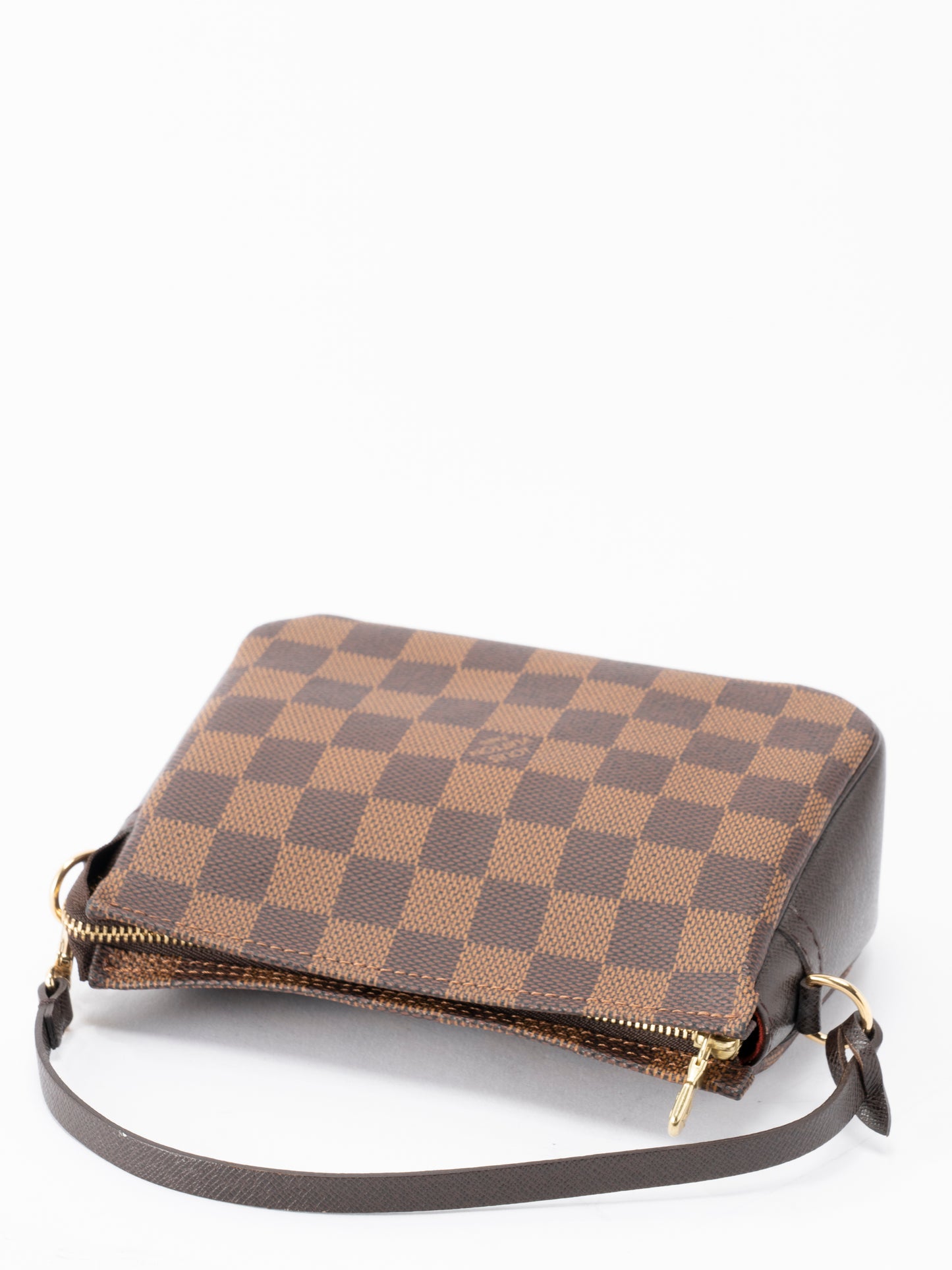 ルイ・ヴィトン N51982 トゥルース メイクアップ アクセサリーポーチ ダミエキャンバス ブラウン ゴールド金具