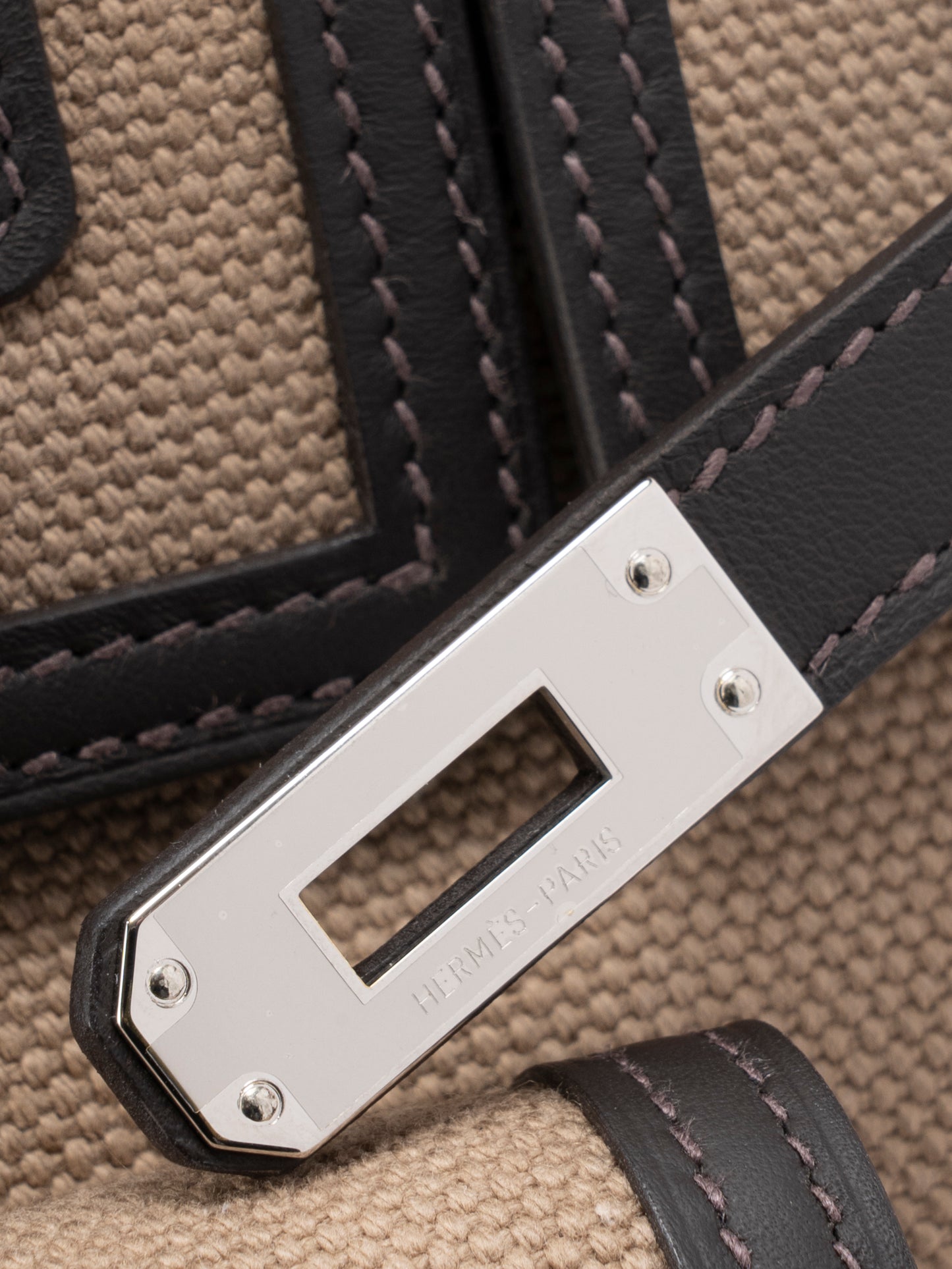 エルメス バーキン25 カーゴ ハンドバッグ トワルゴエラン×スイフト K刻:2025年 ムース×エコルセ  シルバー金具 新品