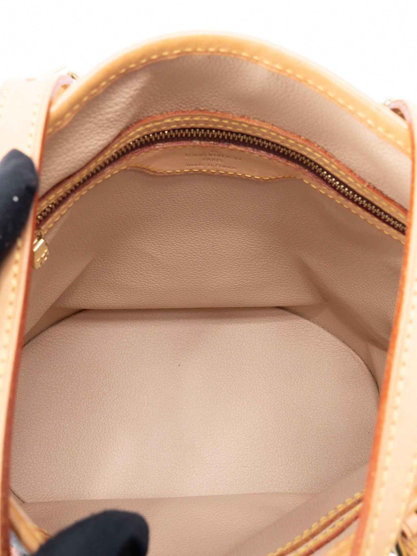 ルイ・ヴィトン M42238 バケットPM トートバッグ モノグラムキャンバス ブラウン ゴールド金具