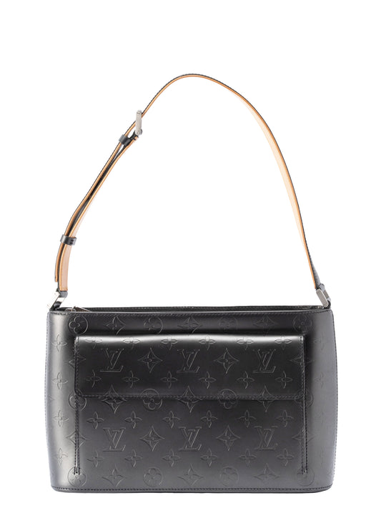 ルイ・ヴィトン M55125 マット アルストン ショルダーバッグ  モノグラム・マット ノワール シルバー金具