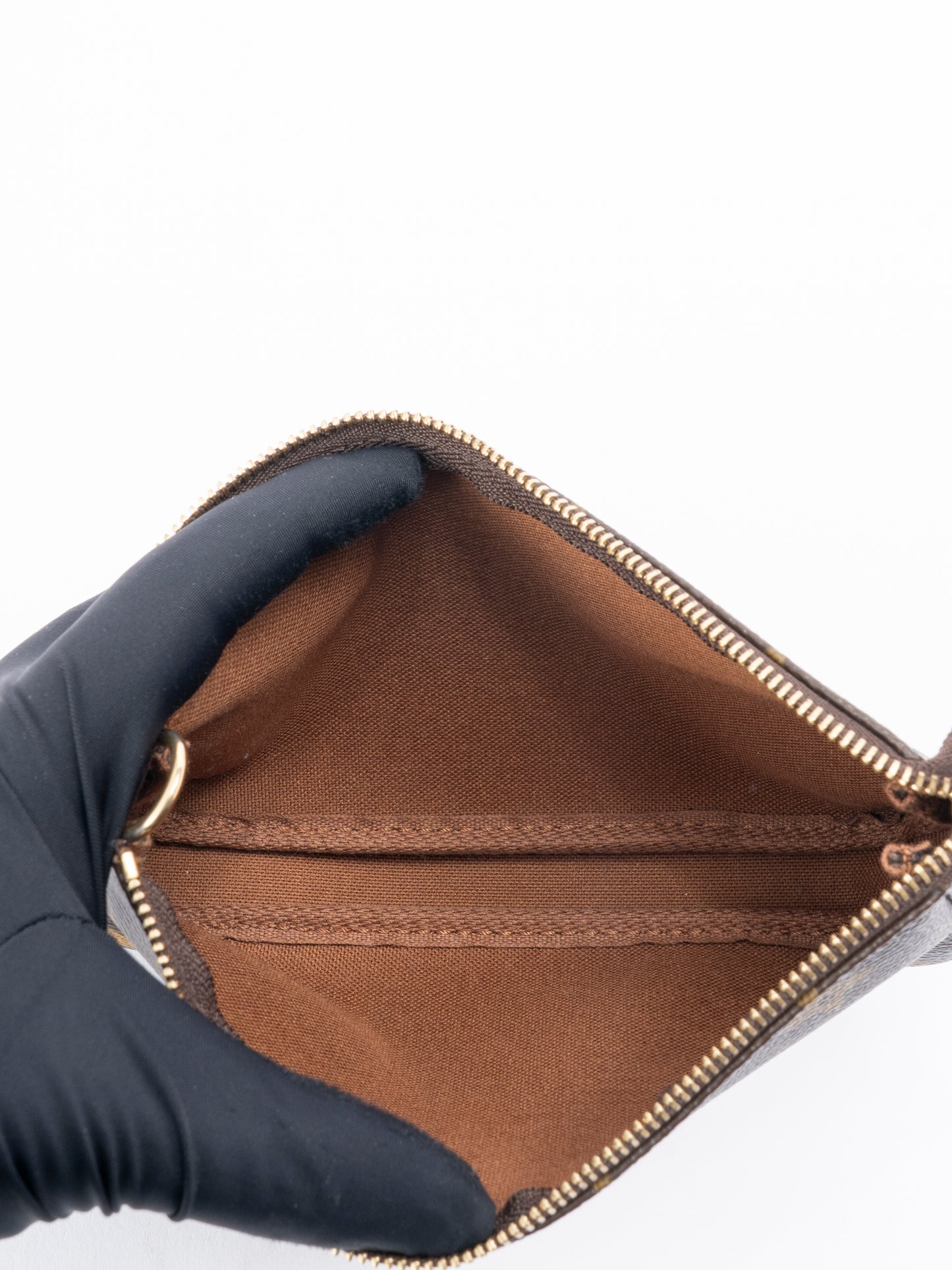 ルイ・ヴィトン M42238 バケットPM トートバッグ モノグラムキャンバス ブラウン ゴールド金具