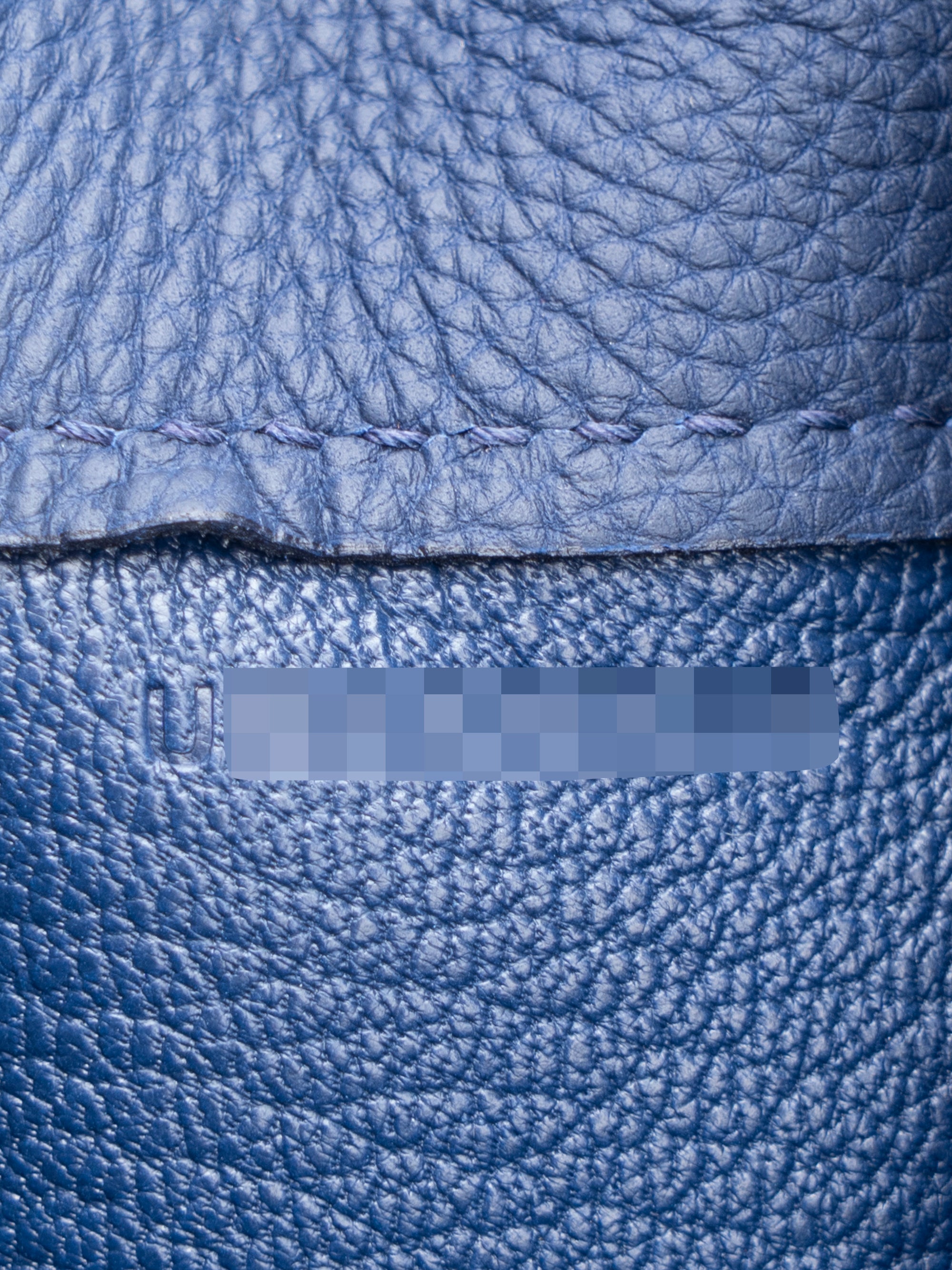 Hermès Haut à Courroies 40 Handbag, U Stamp: 2022, Togo, Bleu Nuit 2Z, Silver Hardware