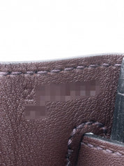Hermès Shadow Birkin 25 Z-Stamp: 2021 Handbag Swift Rouge Sellier 0G Silver Hardware Unused