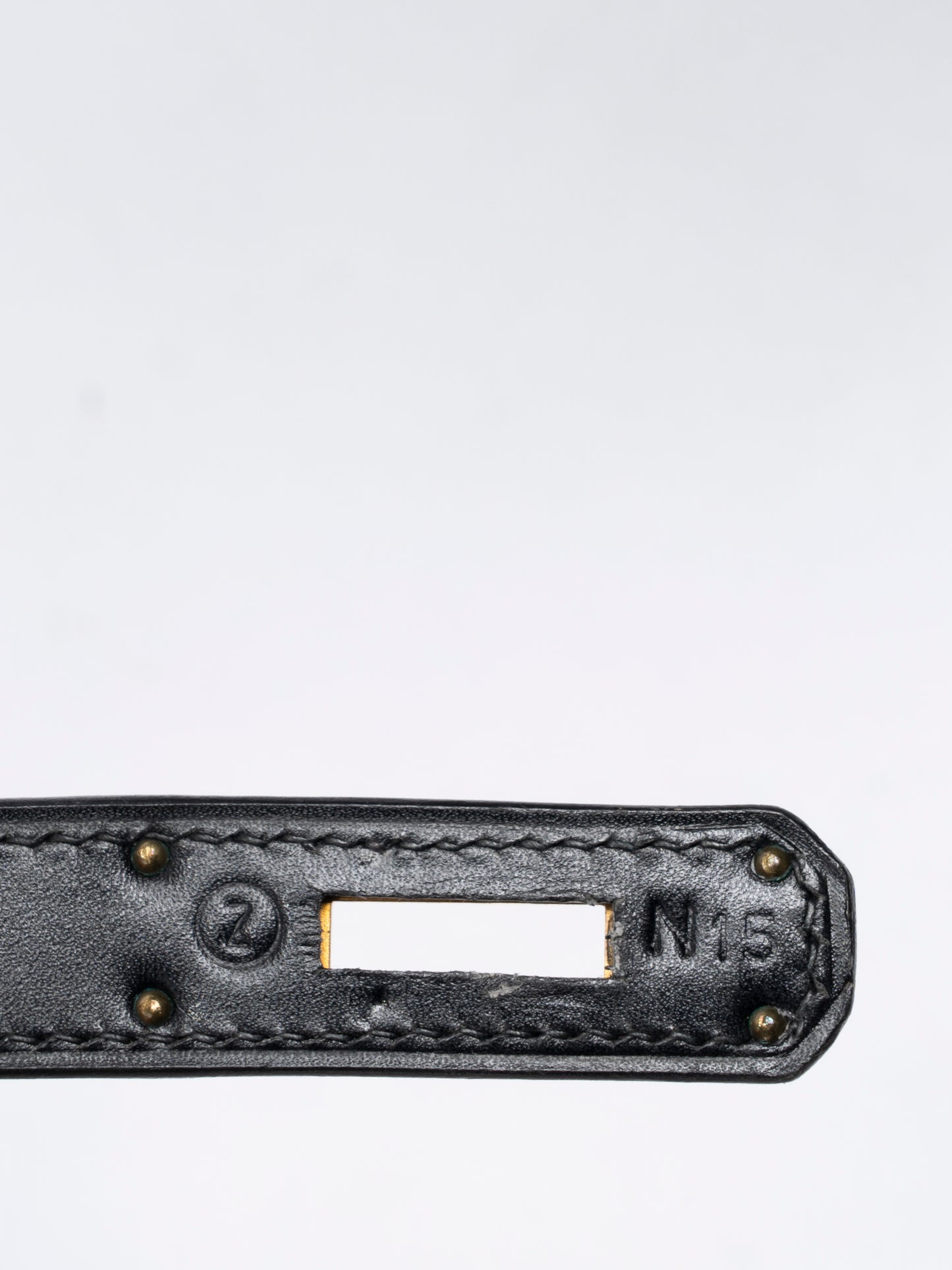 エルメス ケリー28 ハンドバッグ 外縫い 〇Z刻:1996年 ボックスカーフ ブラック89 ゴールド金具