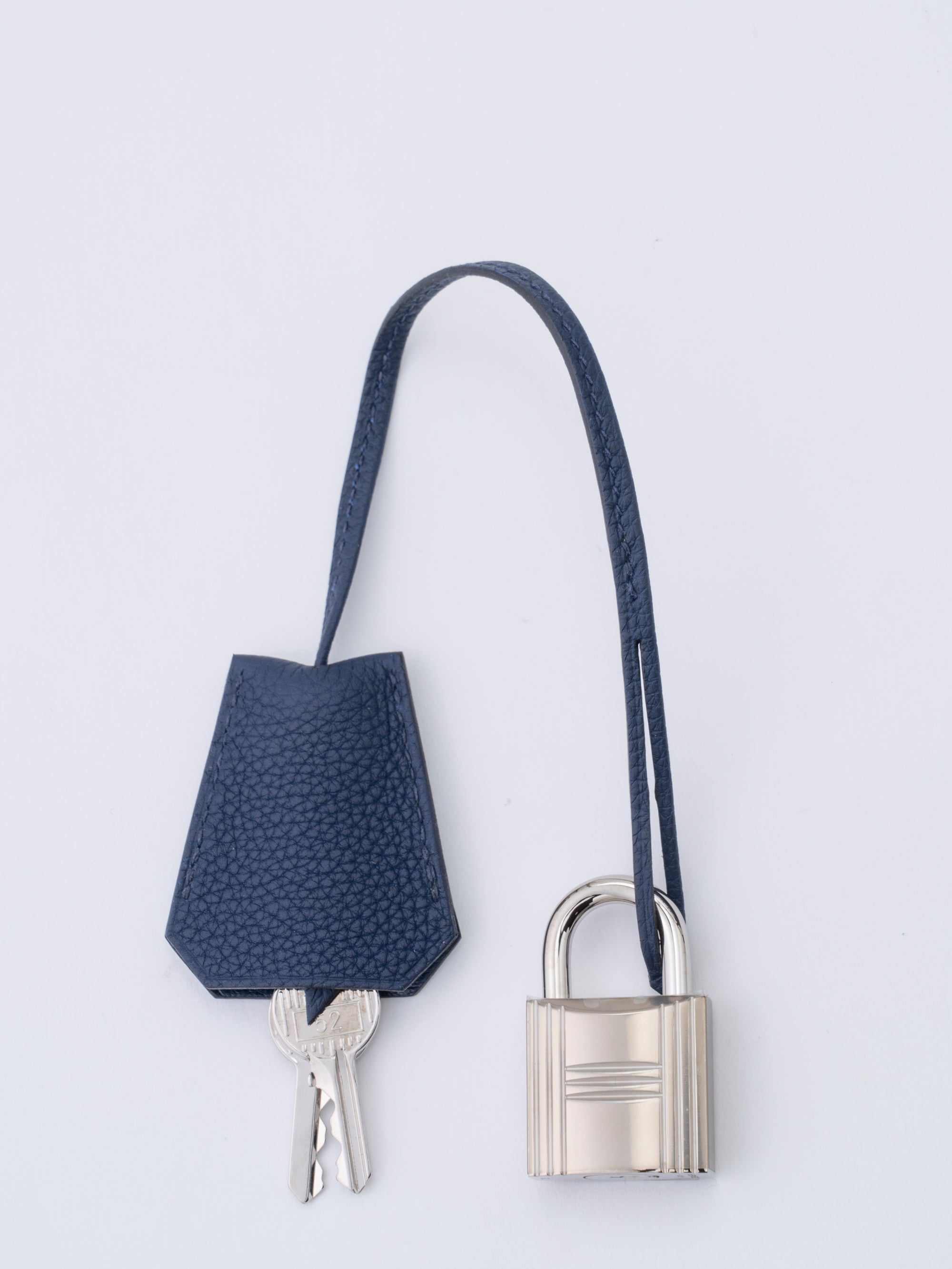 Hermès Haut à Courroies 40 Handbag, U Stamp: 2022, Togo, Bleu Nuit 2Z, Silver Hardware
