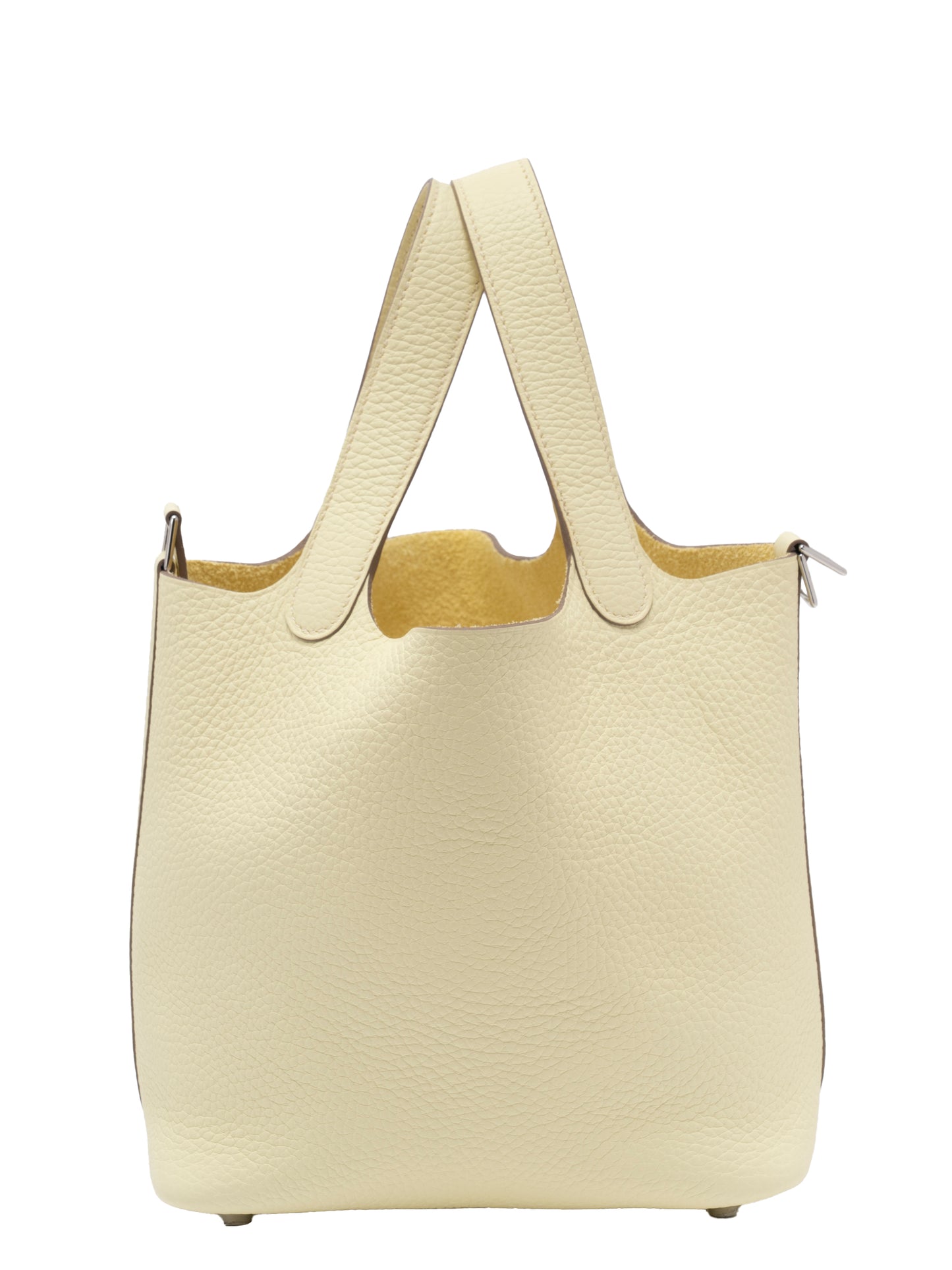 エルメス ピコタンロックPM ハンドバッグ K刻:2025年 トリヨンクレマンス ジョーヌミルトン シルバー金具 未使用