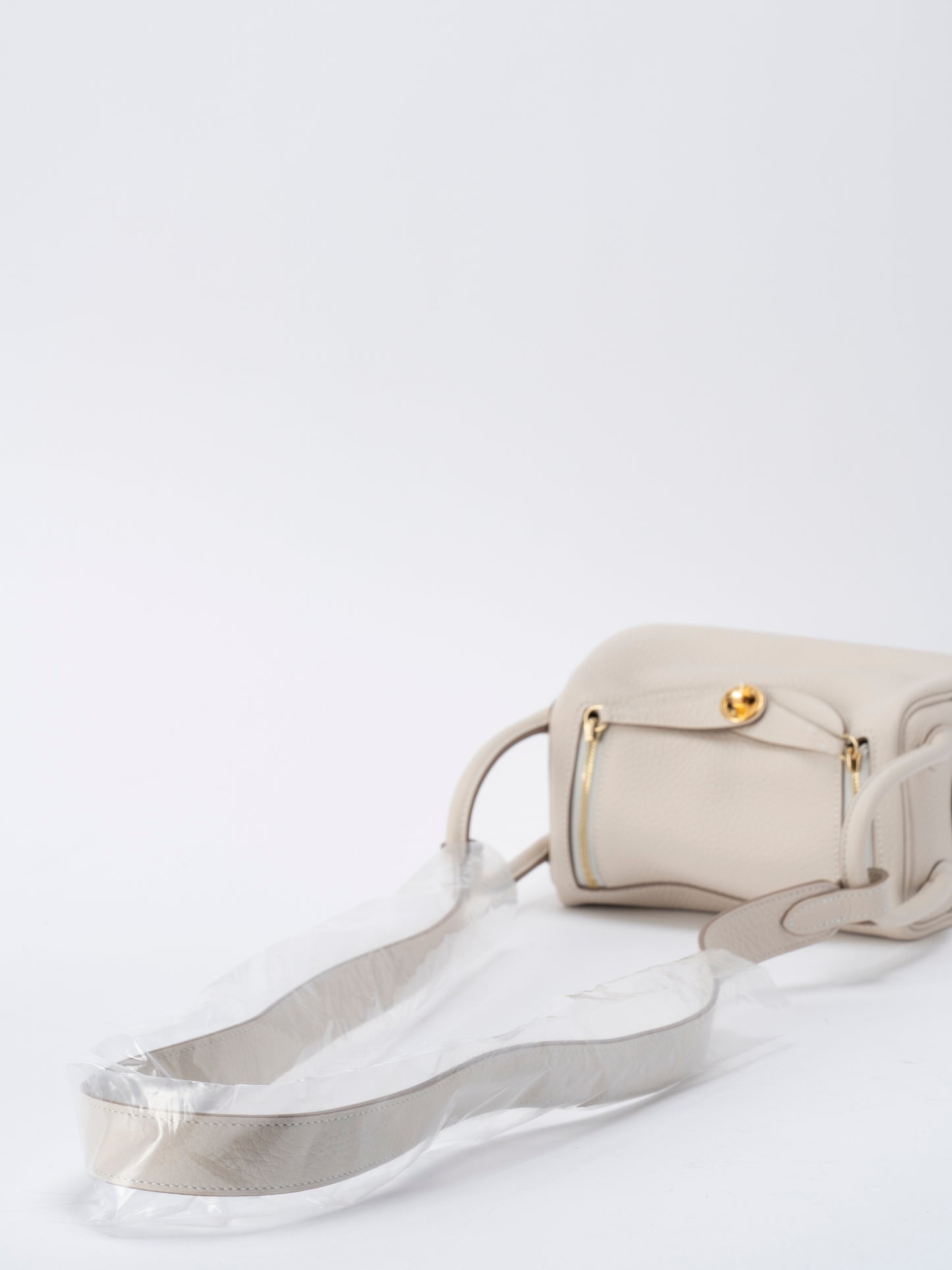 エルメス ミニリンディ ショルダーバッグ K刻:2025年 トリヨンクレマンス クレ ゴールド金具 新品