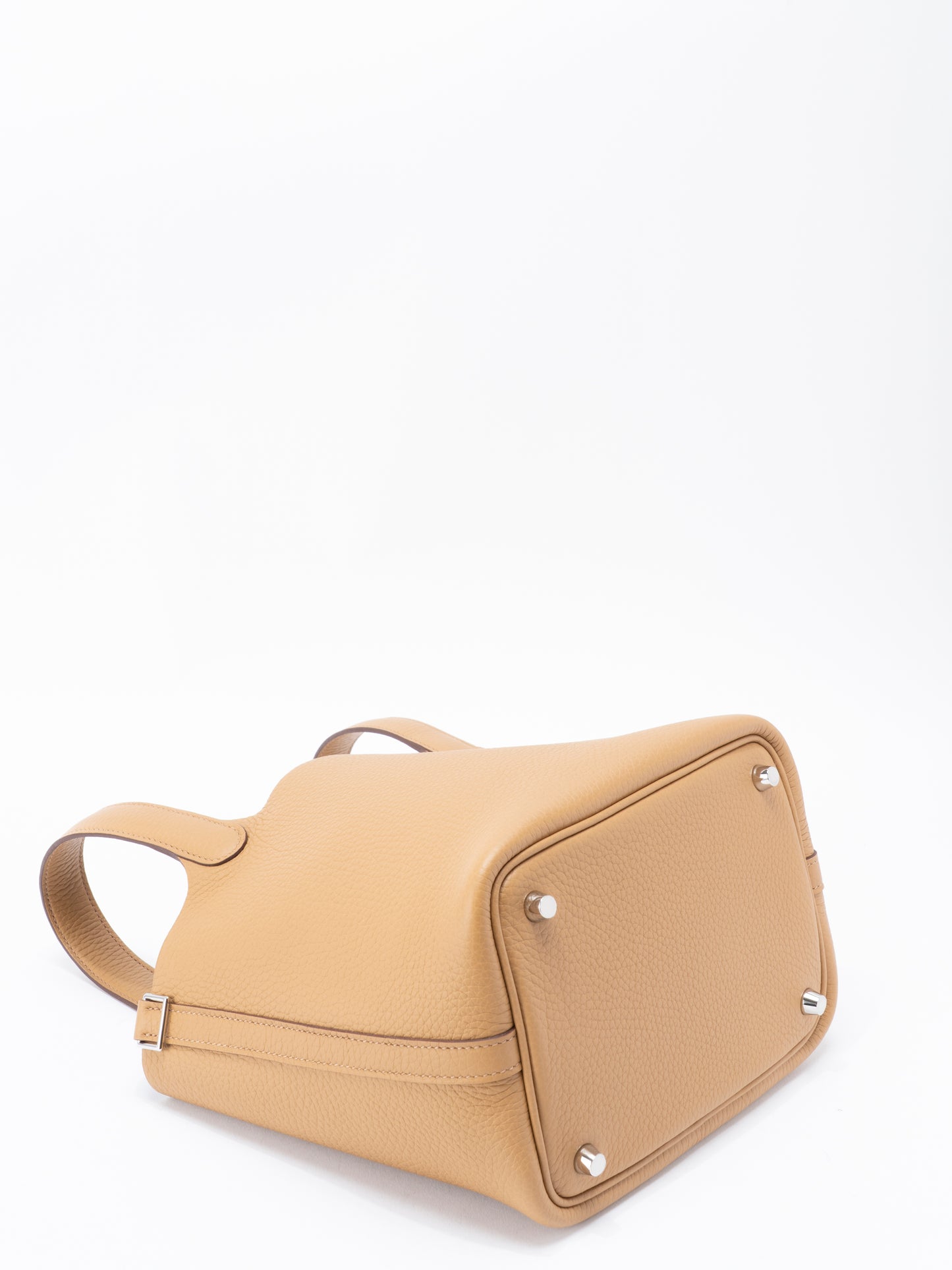 エルメス ピコタンロックPM ハンドバッグ K刻:2025年 トリヨンクレマンス ビスキュイ シルバー金具 新品