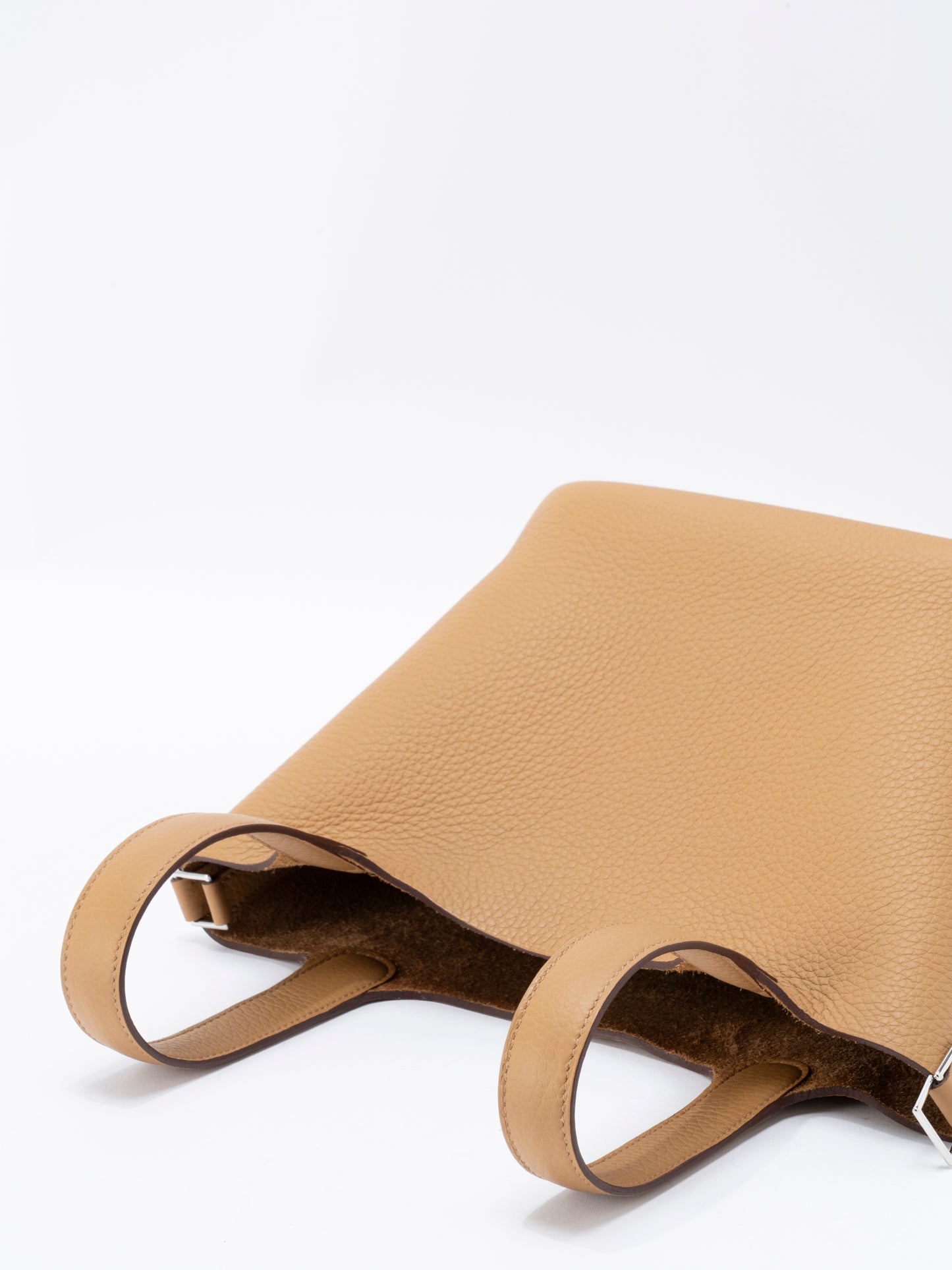 エルメス ピコタンロックPM ハンドバッグ K刻:2025年 トリヨンクレマンス ビスキュイ シルバー金具 新品