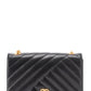 シャネル バイアスステッチ チェーンショルダーバッグ ラムスキン ブラック ゴールド金具