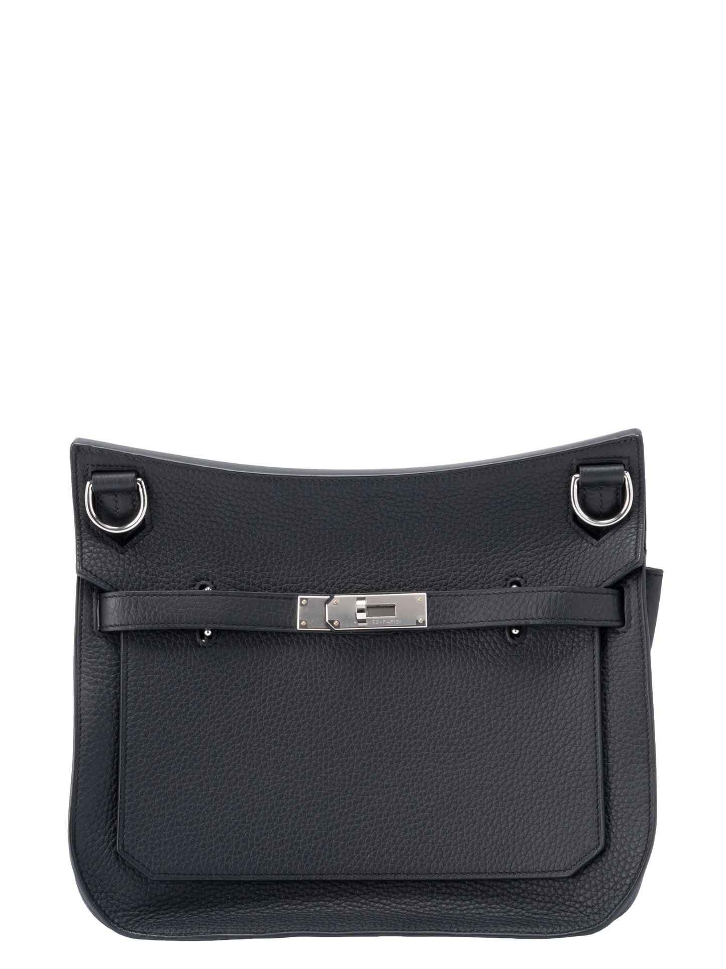 エルメス ジプシエール28 ショルダーバッグ W刻:2024年 トリヨンクレマンス ブラック シルバー金具