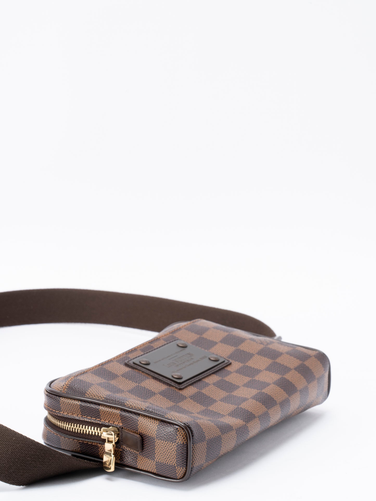 ルイ・ヴィトン N41101 バムバッグ ブルックリン ダミエキャンバス ブラウン ゴールド金具