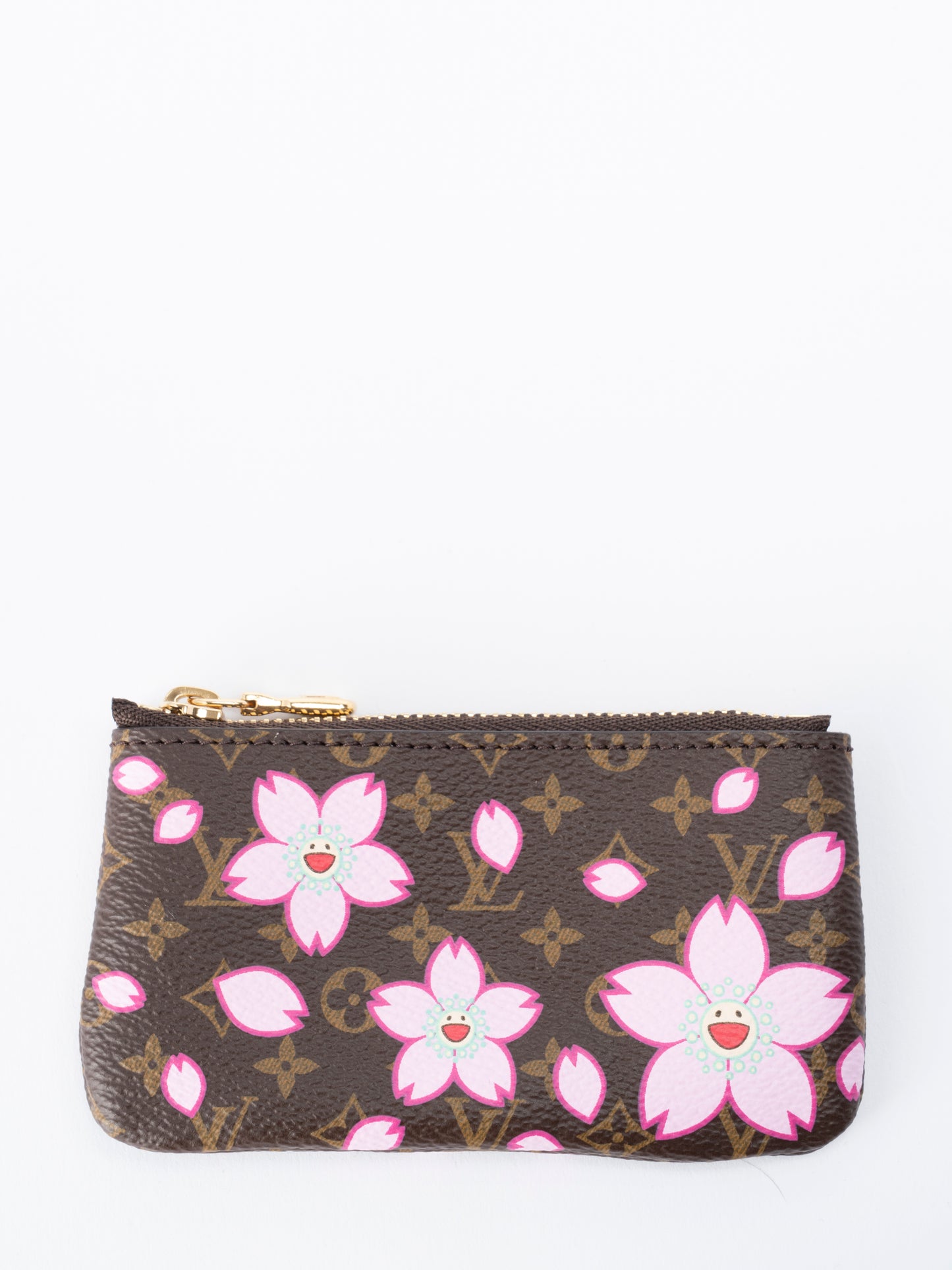 ルイ・ヴィトン  M13417 チェリーブロッサム ナノ バケット ハンドバッグ ICチップ モノグラムキャンバス ブラウン ゴールド金具