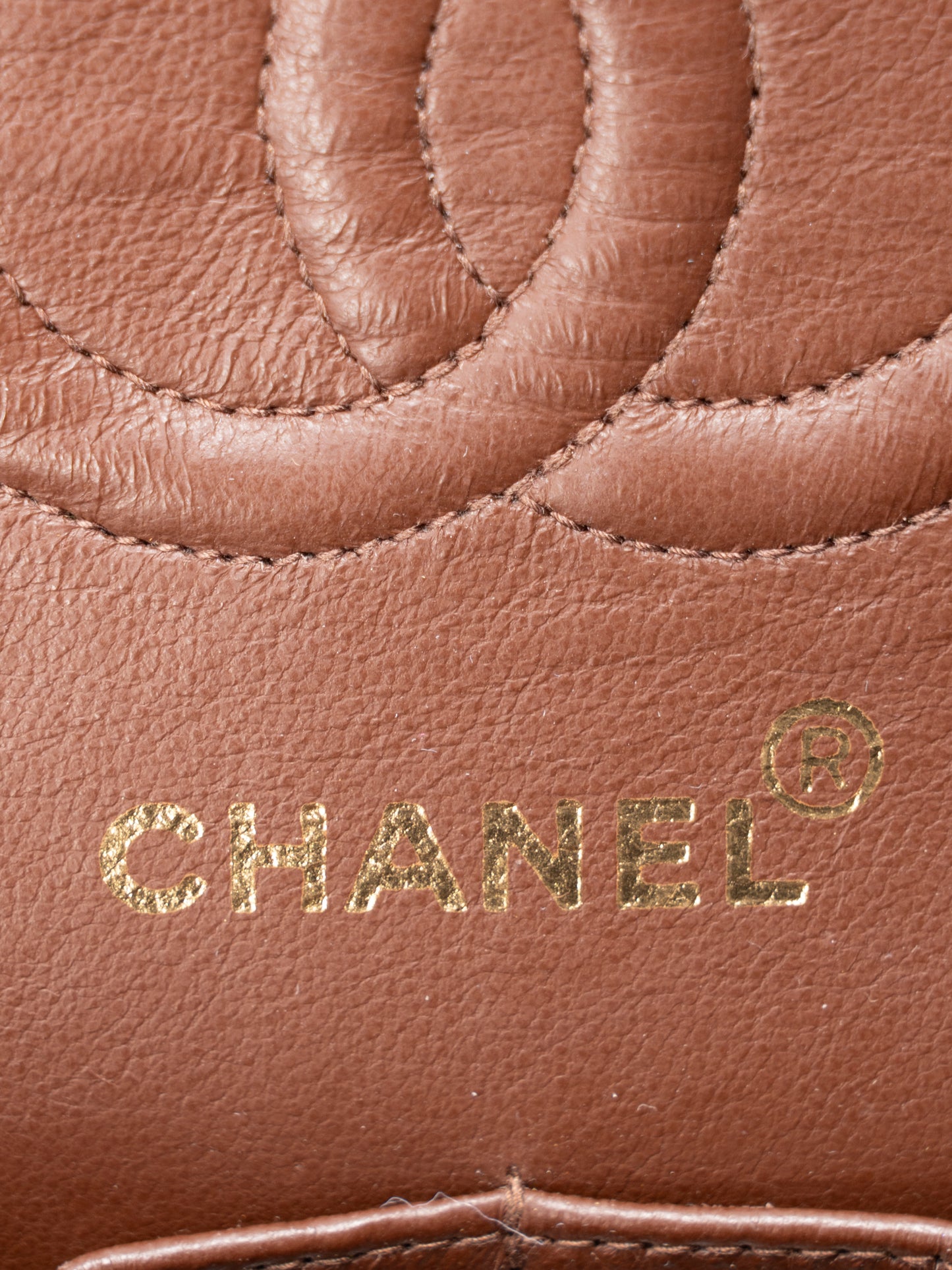 シャネル Wフラップ マトラッセ23 ショルダーチェーンバッグ ラムスキン ブラウン ゴールド金具