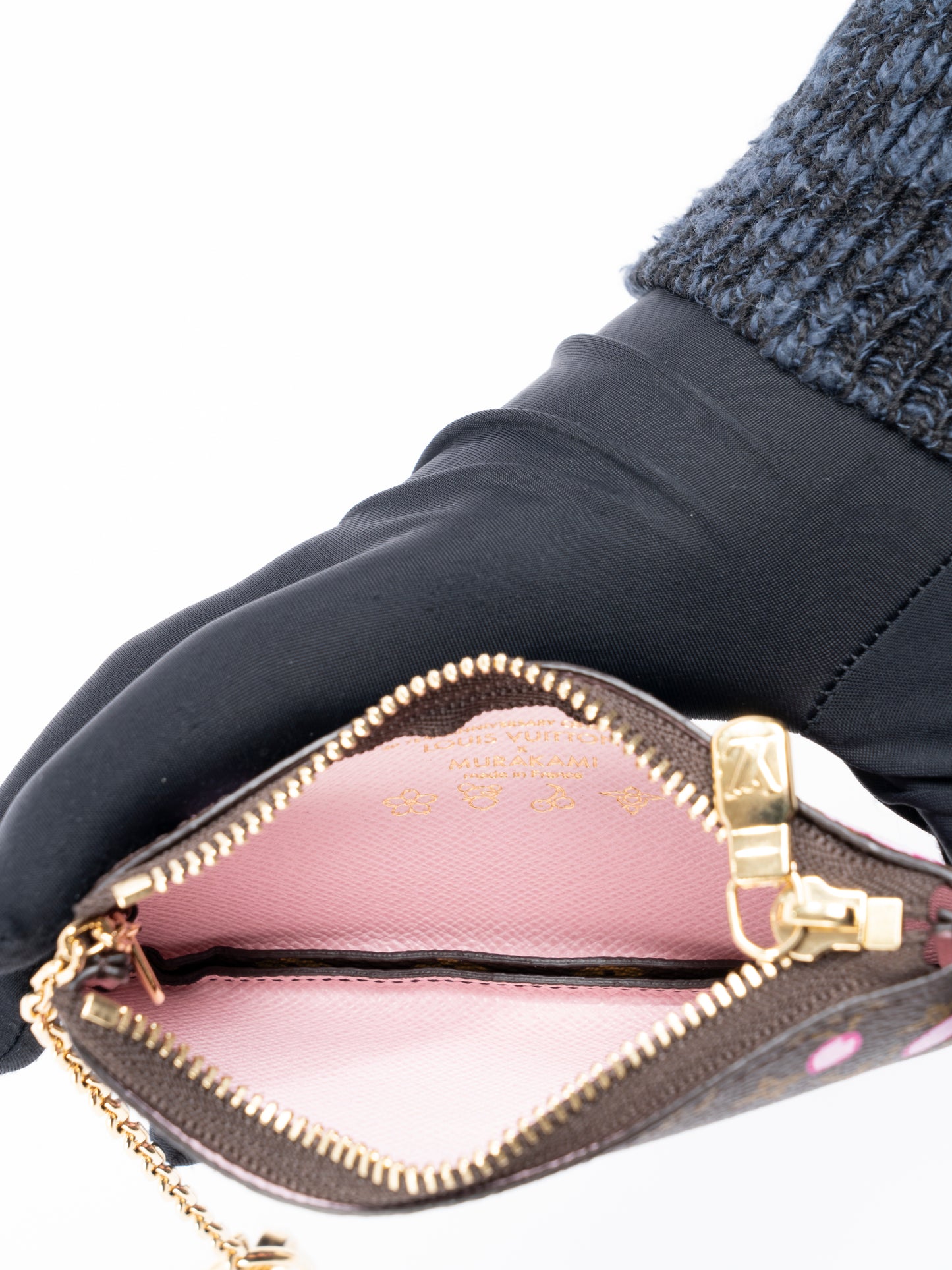 ルイ・ヴィトン  M13417 チェリーブロッサム ナノ バケット ハンドバッグ ICチップ モノグラムキャンバス ブラウン ゴールド金具