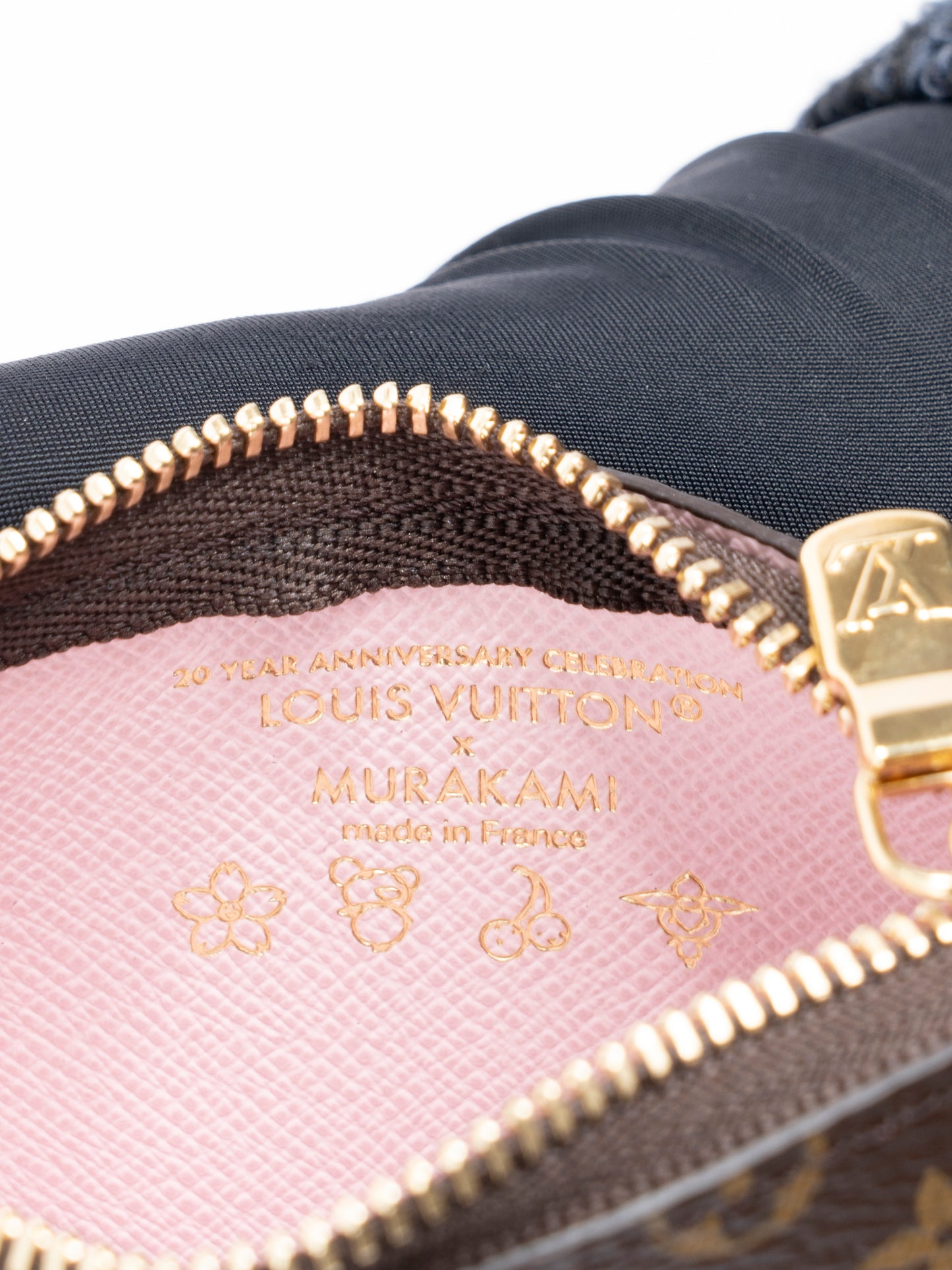 ルイ・ヴィトン  M13417 チェリーブロッサム ナノ バケット ハンドバッグ ICチップ モノグラムキャンバス ブラウン ゴールド金具