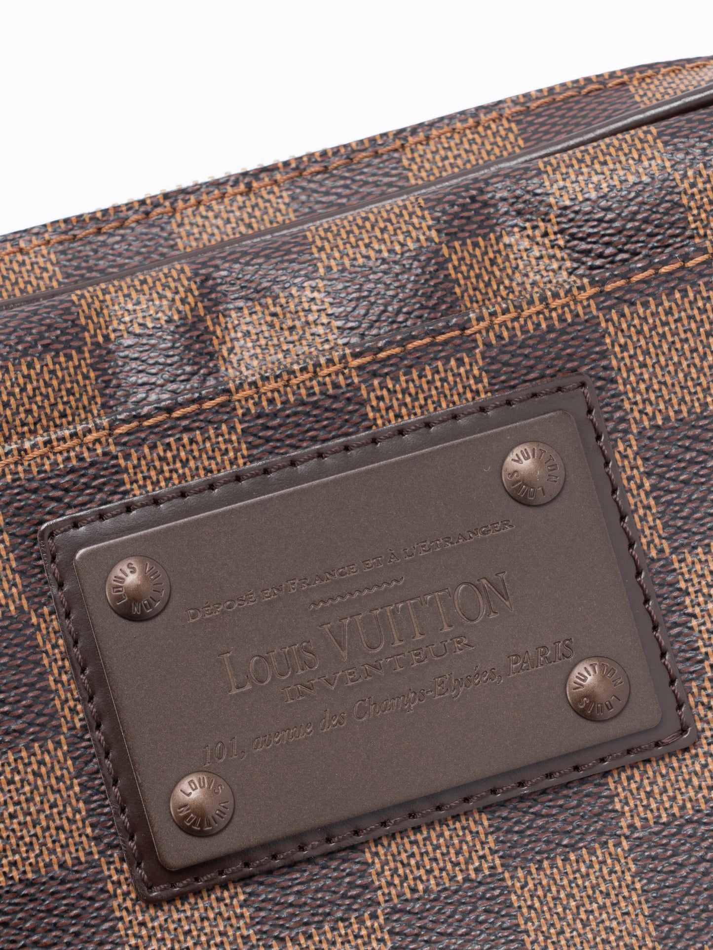 ルイ・ヴィトン N41101 バムバッグ ブルックリン ダミエキャンバス ブラウン ゴールド金具