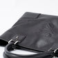 ロエベ アナグラム トートバッグ レザー ブラック シルバー金具