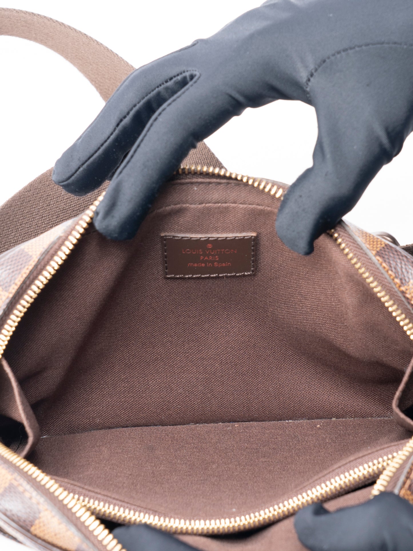 ルイ・ヴィトン N41101 バムバッグ ブルックリン ダミエキャンバス ブラウン ゴールド金具