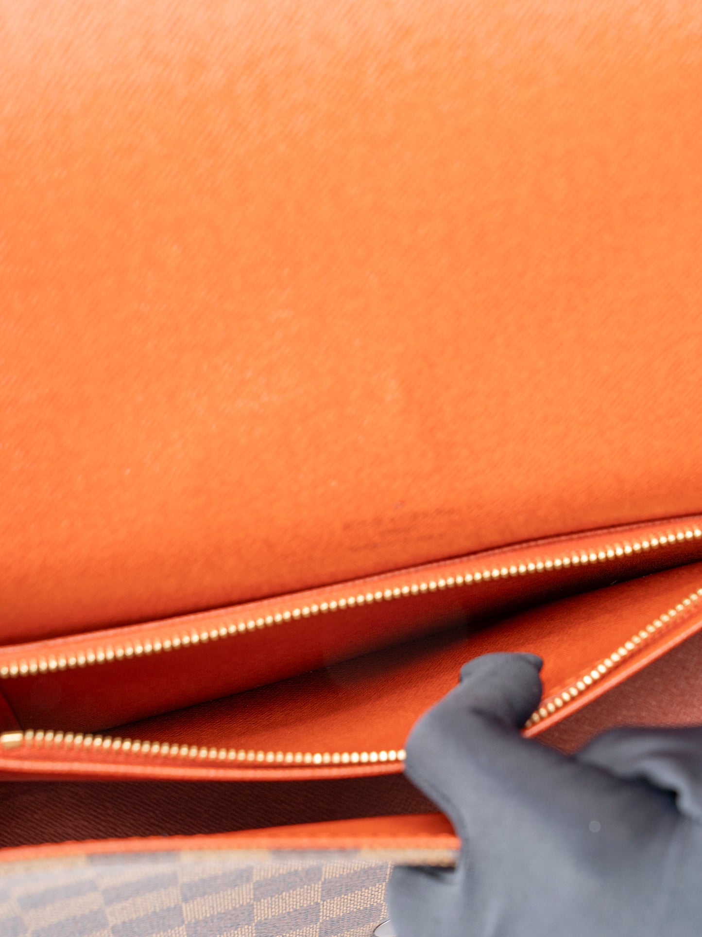 ルイ・ヴィトン N51161 トライベッカ ロン ショルダーバッグ  ダミエキャンバス ブラウン ゴールド金具