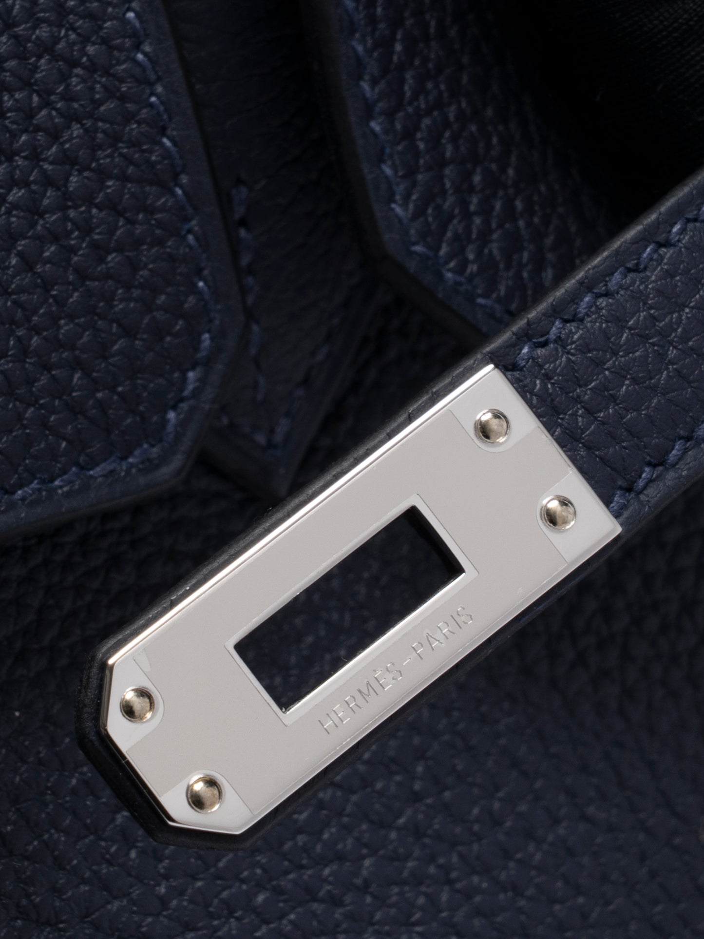 エルメス バーキン25 ハンドバッグ K刻:2025年 トゴ ブルーニュイ シルバー金具 新品