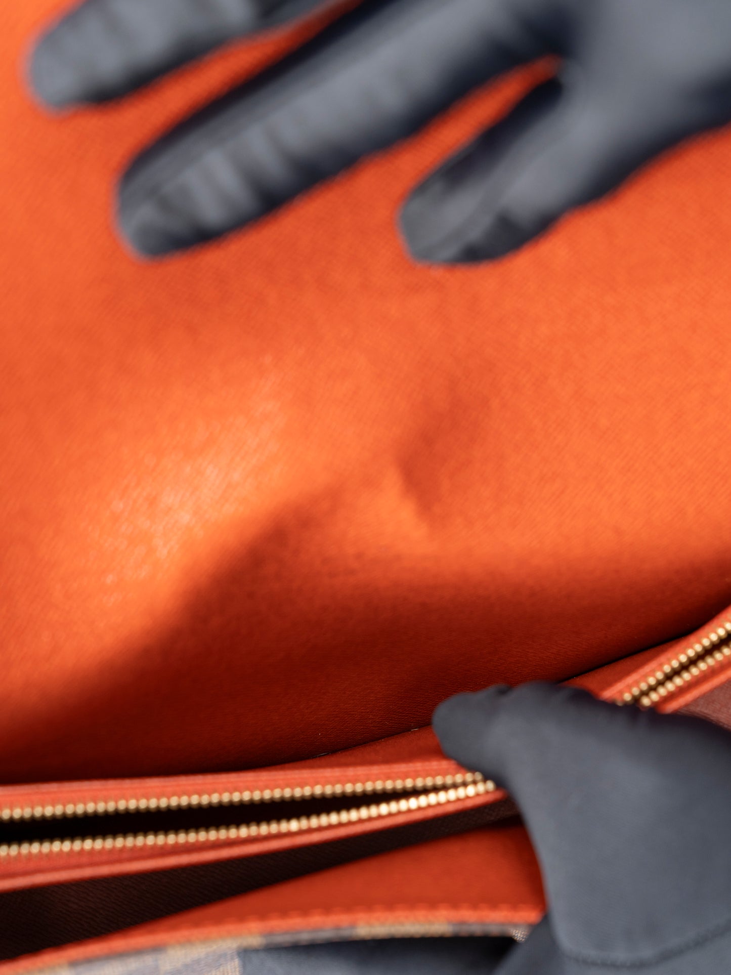 ルイ・ヴィトン N51161 トライベッカ ロン ショルダーバッグ  ダミエキャンバス ブラウン ゴールド金具