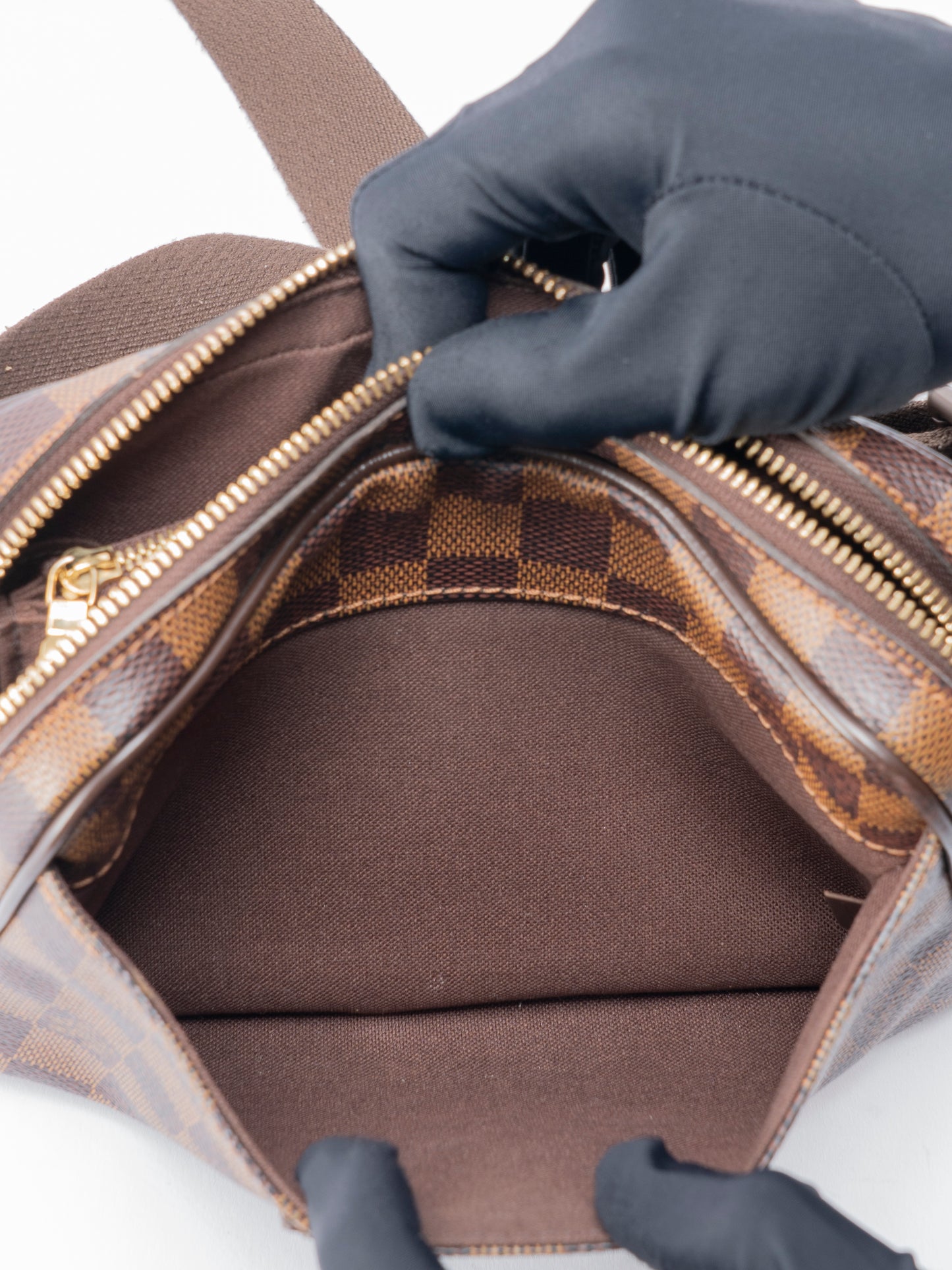 ルイ・ヴィトン N41101 バムバッグ ブルックリン ダミエキャンバス ブラウン ゴールド金具