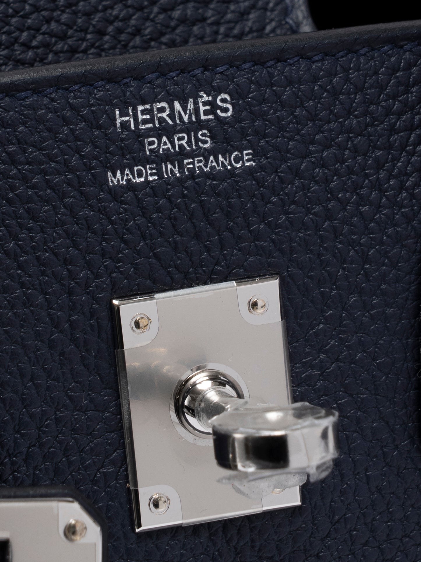 エルメス バーキン25 ハンドバッグ K刻:2025年 トゴ ブルーニュイ シルバー金具 新品