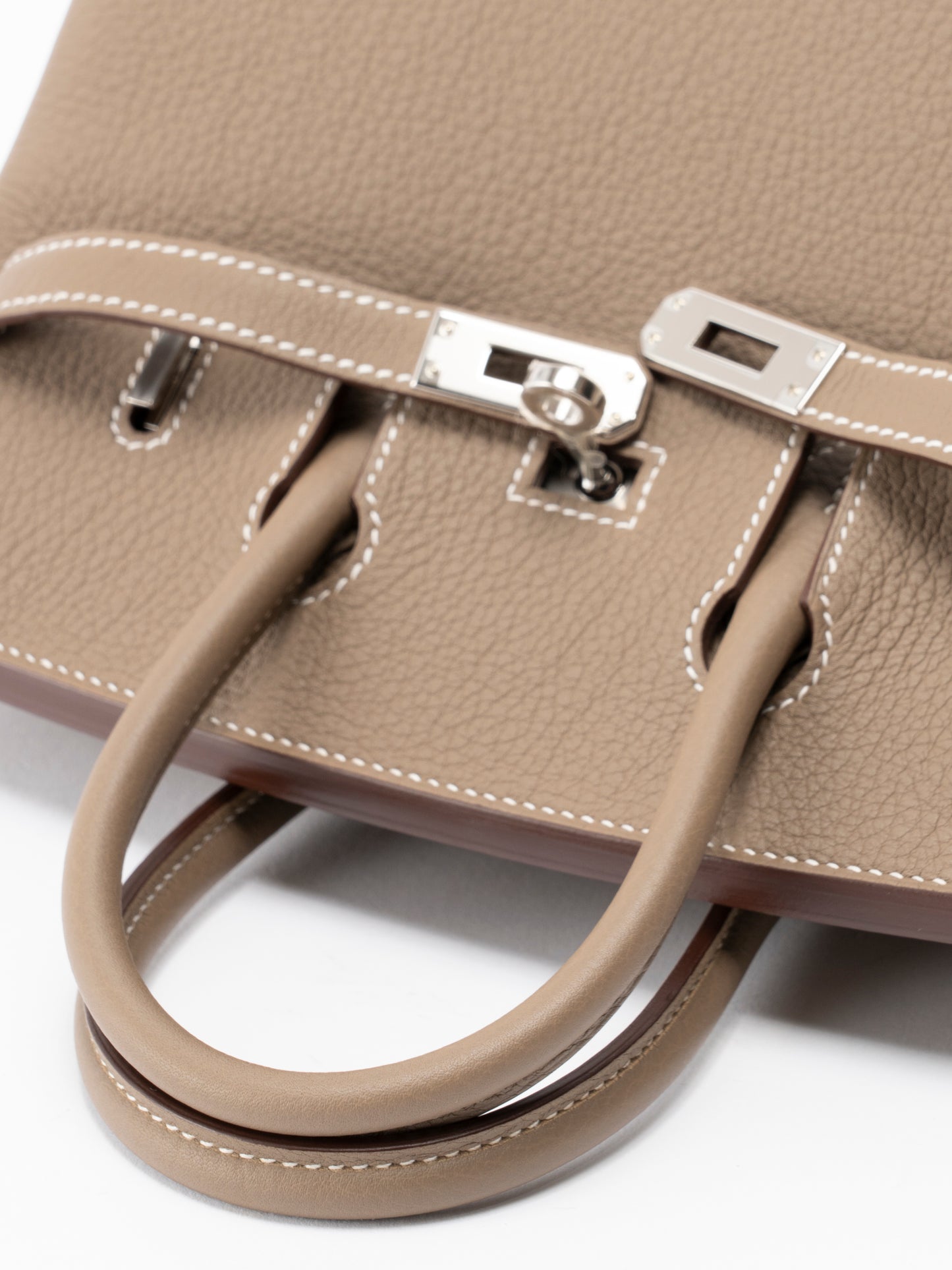 エルメス バーキン25 ハンドバッグ K刻:2025年 トゴ エトゥープ シルバー金具 新品