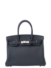 Hermès Birkin 30 Handbag, Stamp K: 2025, Togo, Black 89, Silver Hardware