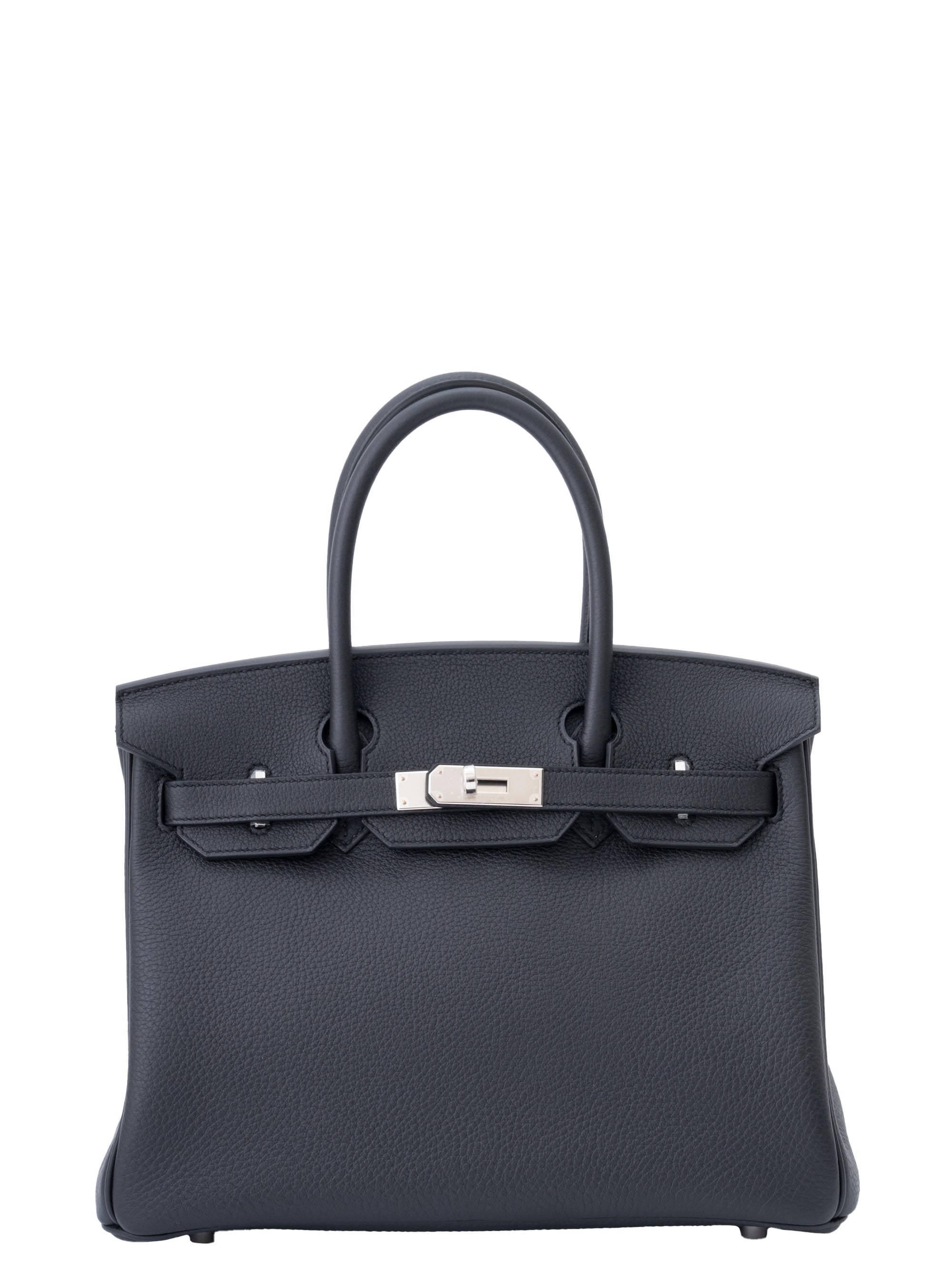 Hermès Birkin 30 Handbag, Stamp K: 2025, Togo, Black 89, Silver Hardware
