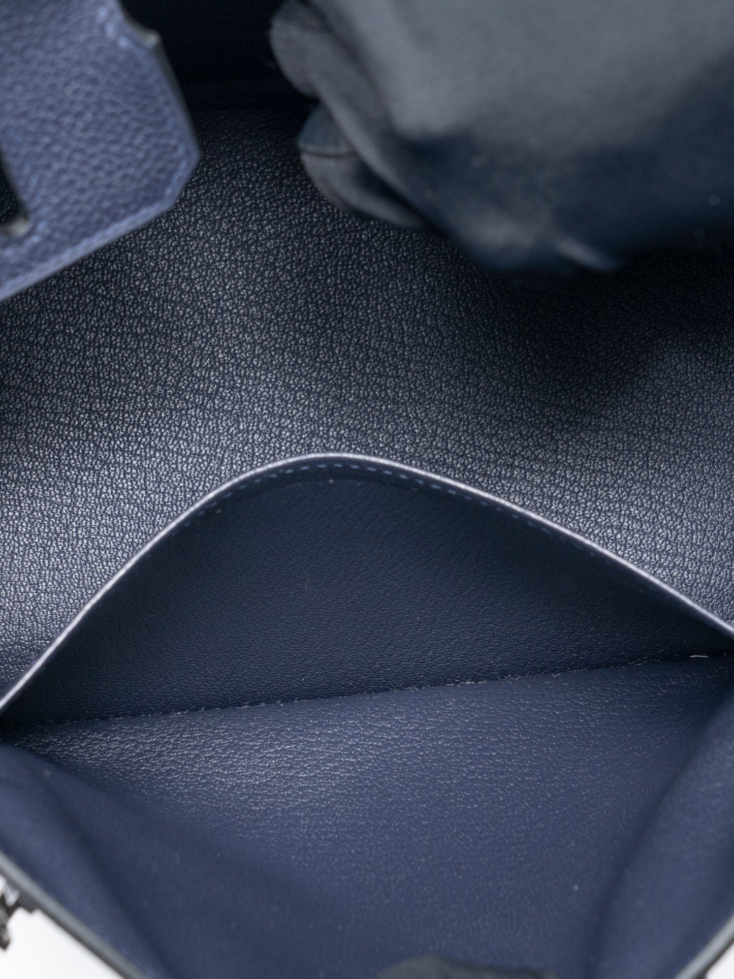 エルメス バーキン25 ハンドバッグ K刻:2025年 トゴ ブルーニュイ シルバー金具 新品