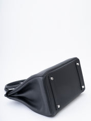 Hermès Birkin 30 Handbag, Stamp K: 2025, Togo, Black 89, Silver Hardware