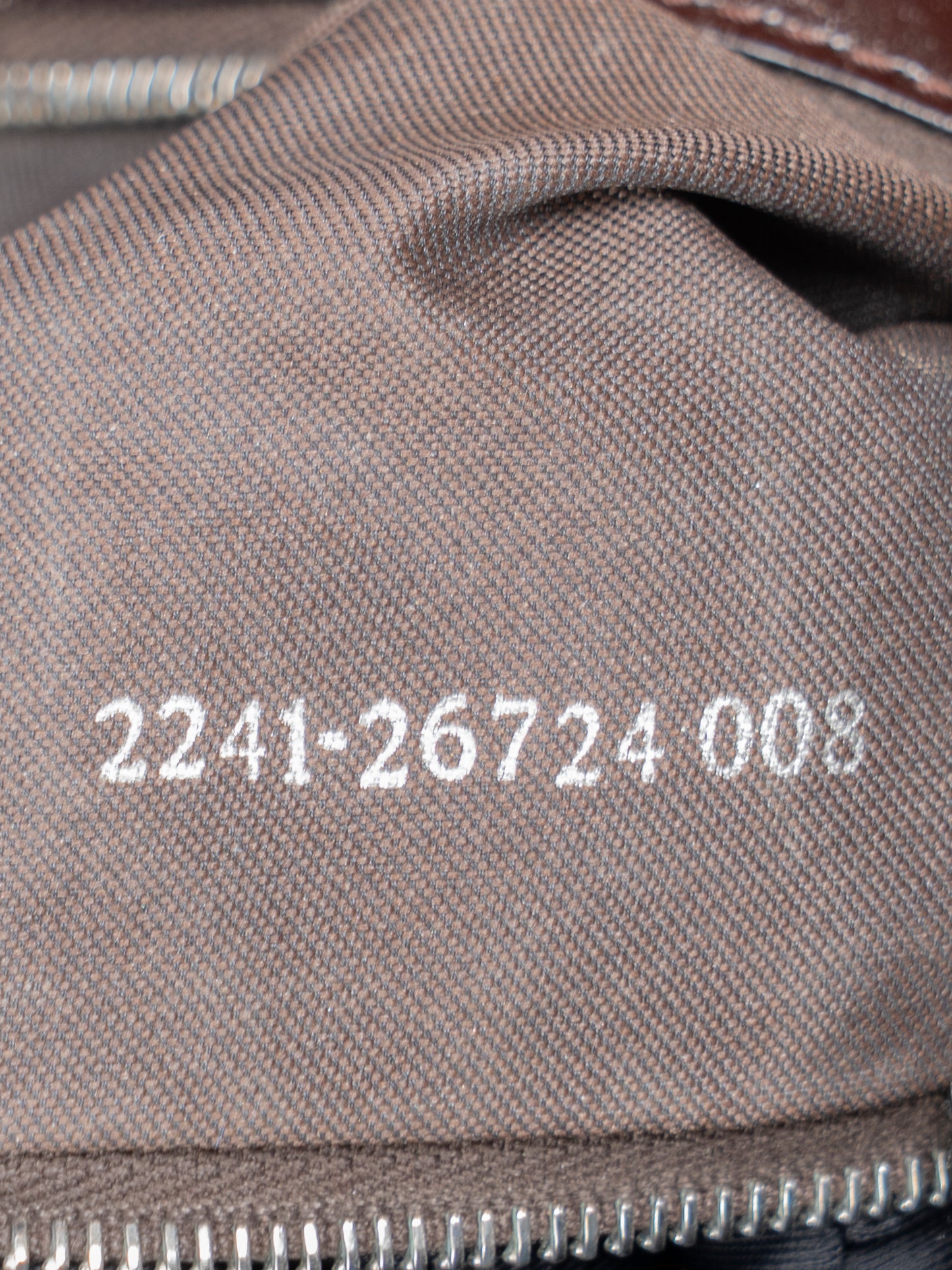 フェンディ ズッカ ショルダーバッグ キャンバス ブラウン シルバー金具