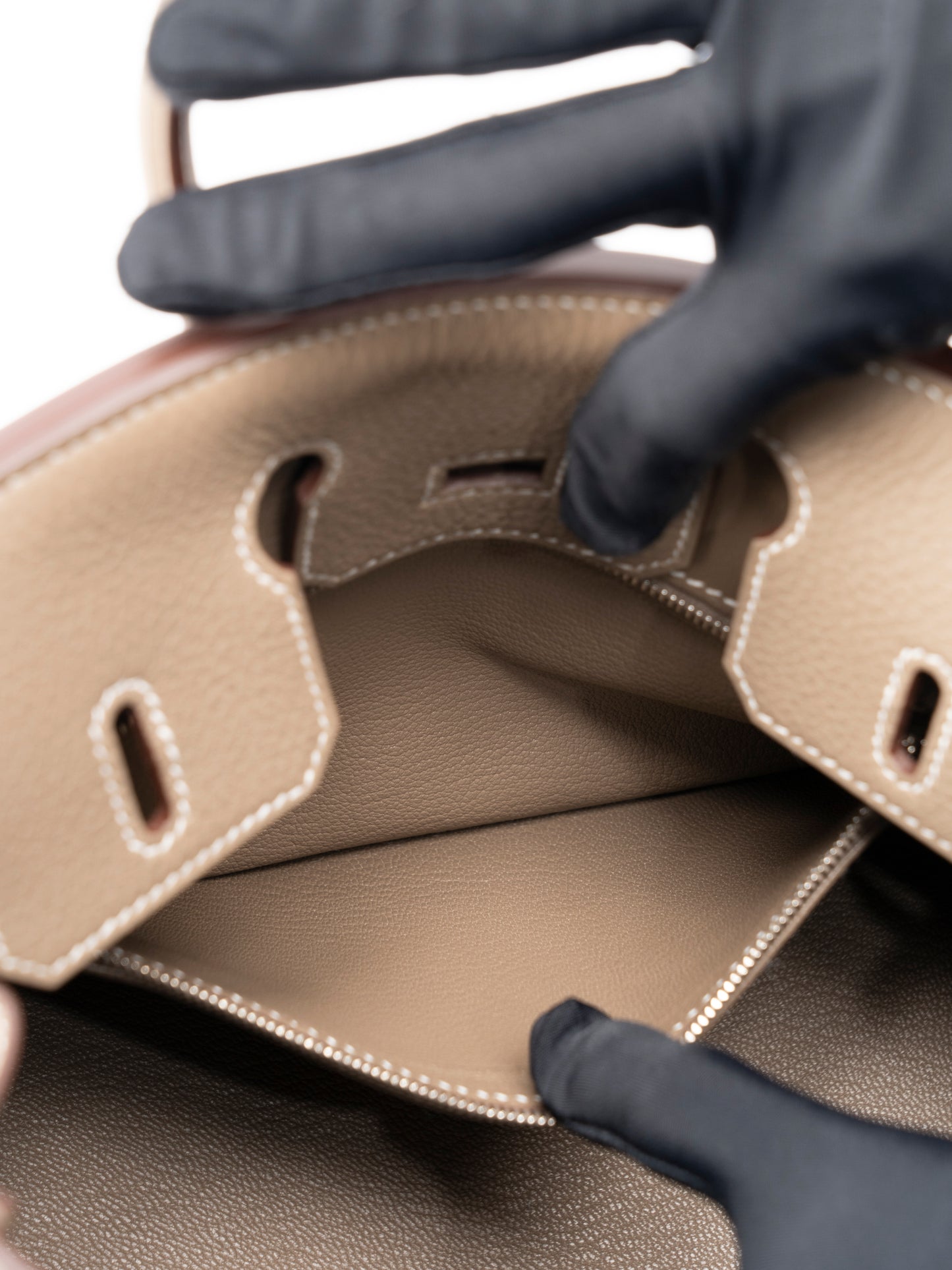 エルメス バーキン25 ハンドバッグ K刻:2025年 トゴ エトゥープ シルバー金具 新品