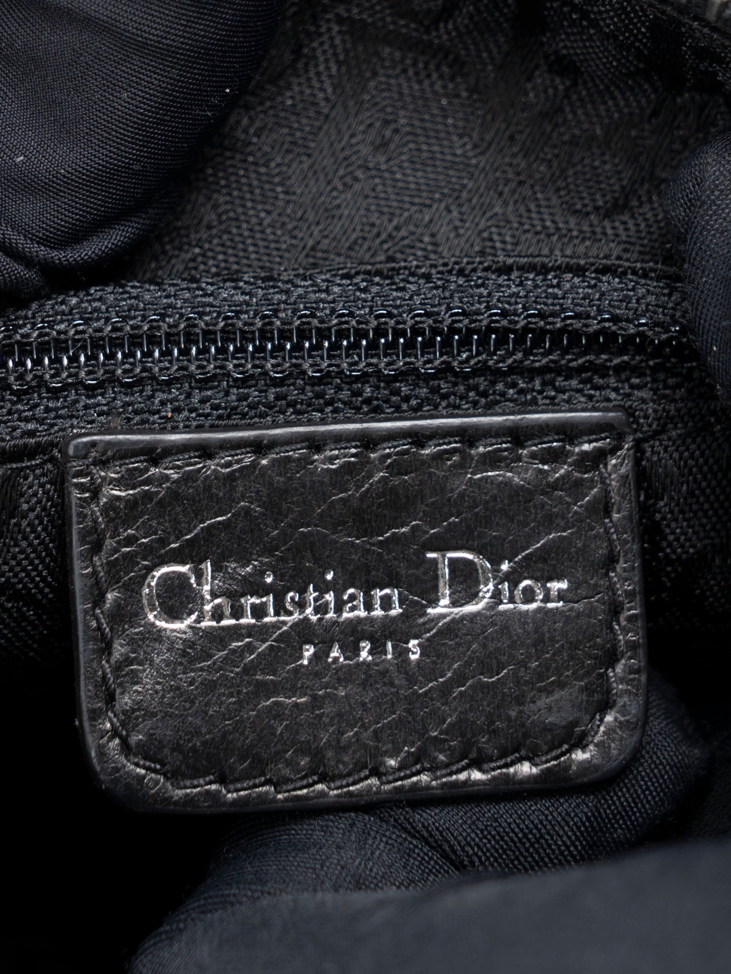 ディオール フライトライン ワンショルダーバッグ オールレザー ブラック シルバー金具