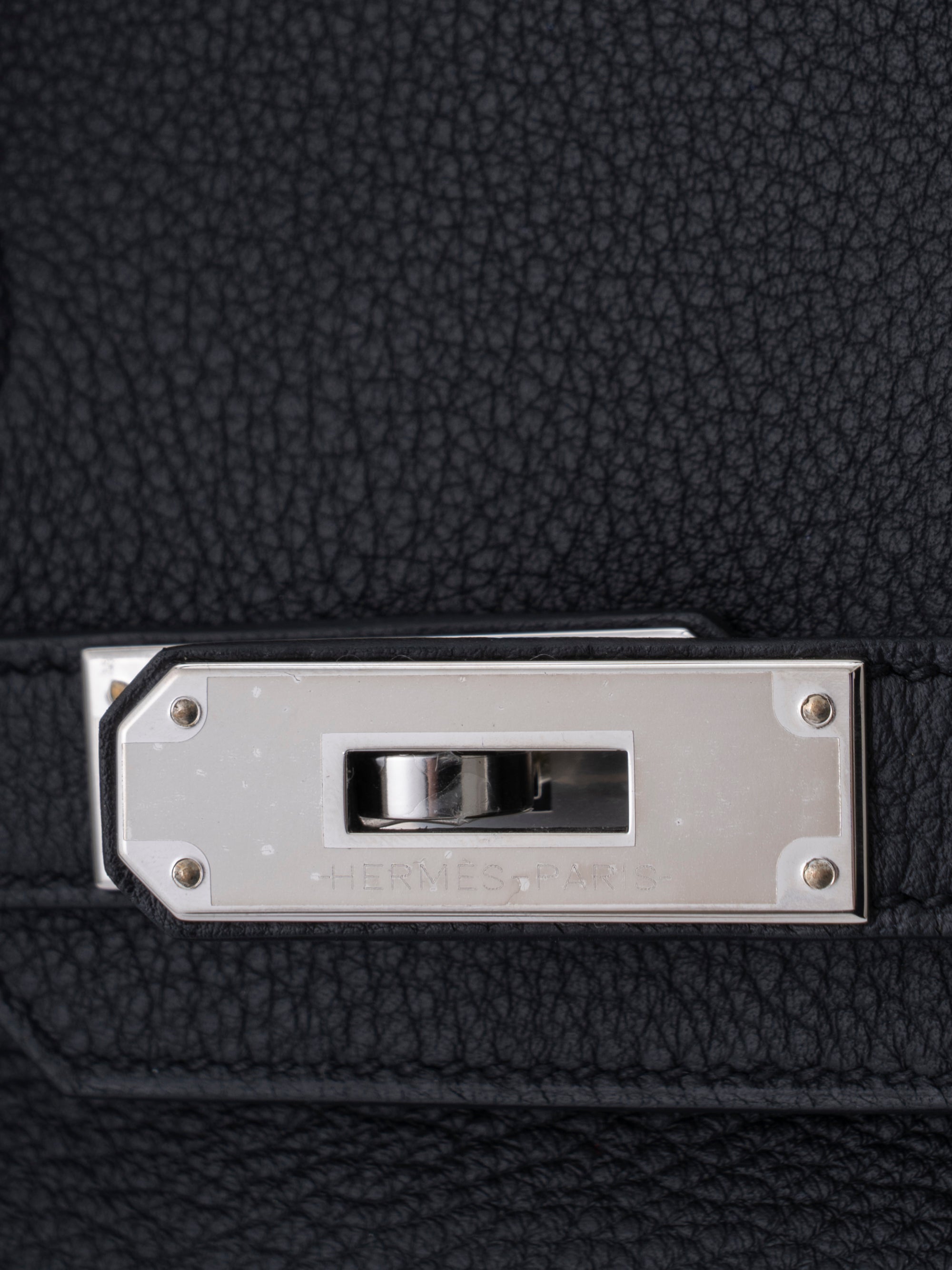 Hermès Birkin 30 Handbag, Stamp K: 2025, Togo, Black 89, Silver Hardware